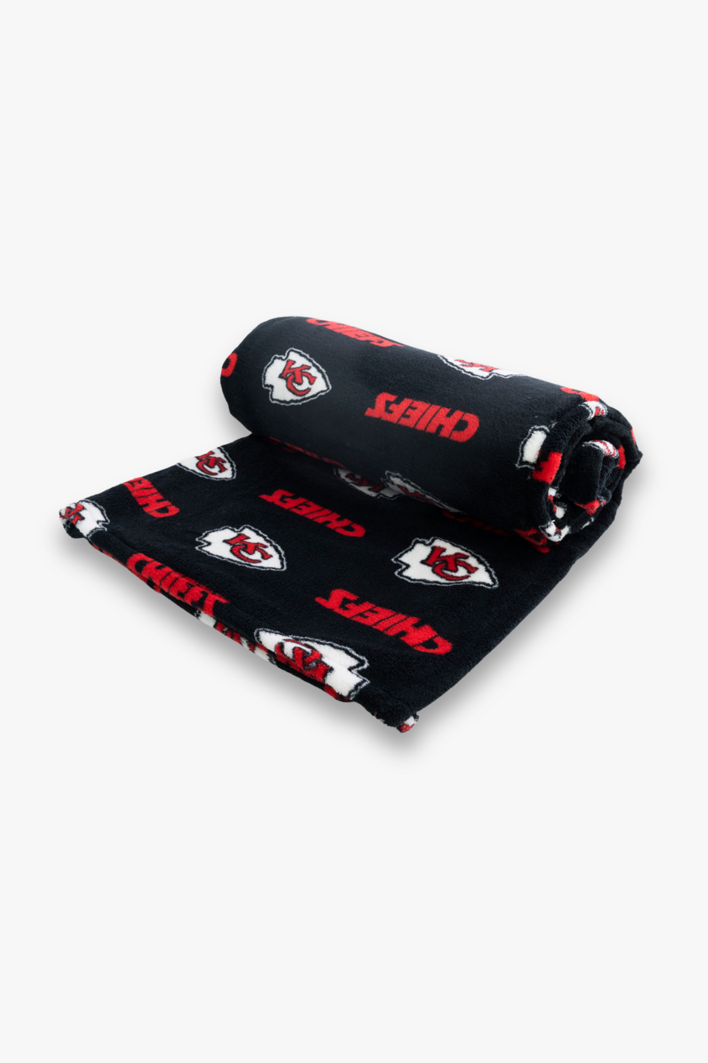 NFL Kansas City Chiefs Coral Fleece Softie Travel Throw Blanket with Team Logos