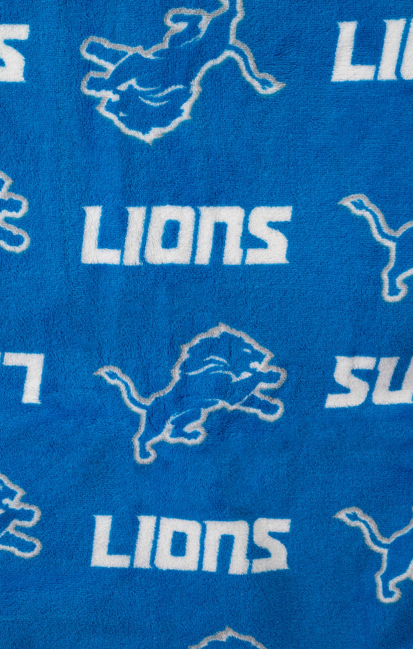 NFL Detroit Lions Faux Shearling Sherpa Lined Blanket with Soft Coral Fleece | 120cm x 150cm