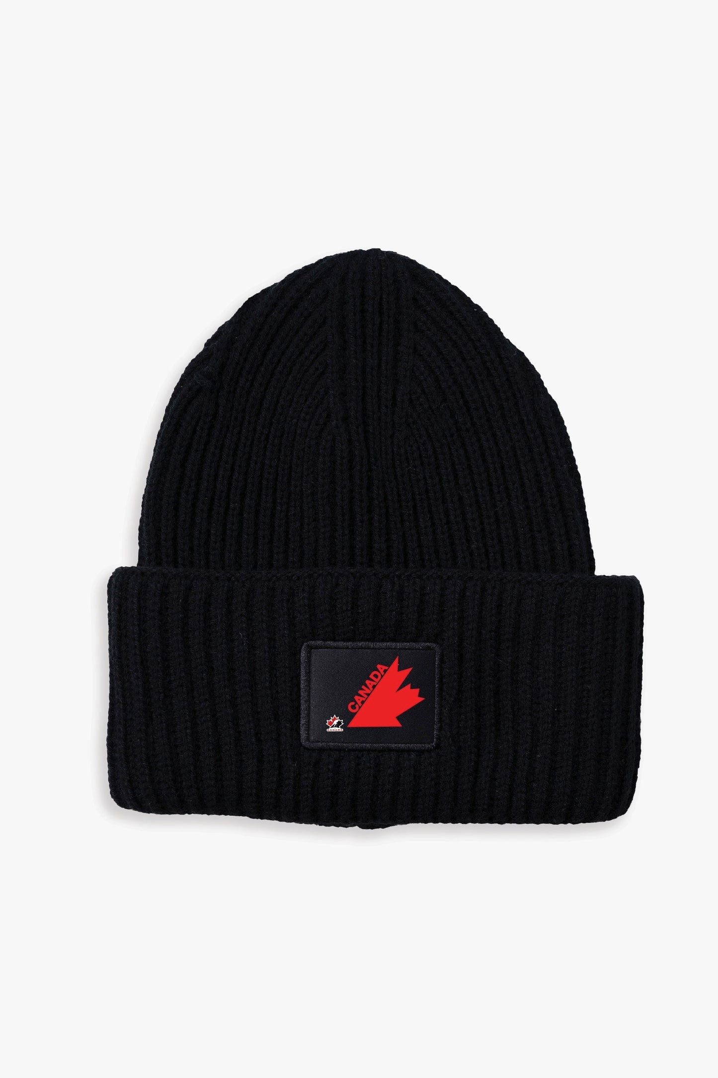 Hockey Canada Adult Oversized Triple Cuff Patch Beanie Toque with Printed 1976/1987 Logo