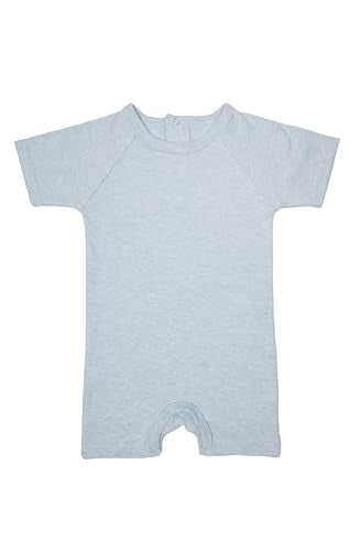 100% Organic French Terry Cotton Baby 2-Pack Short-Sleeve Romper