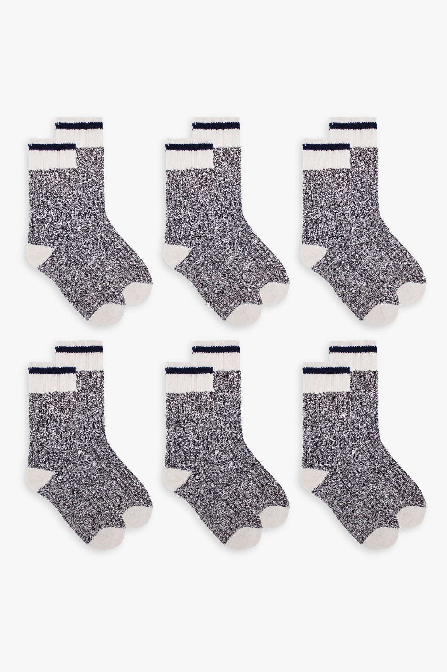 Great Northern Grey & Navy Ladies Boot Socks