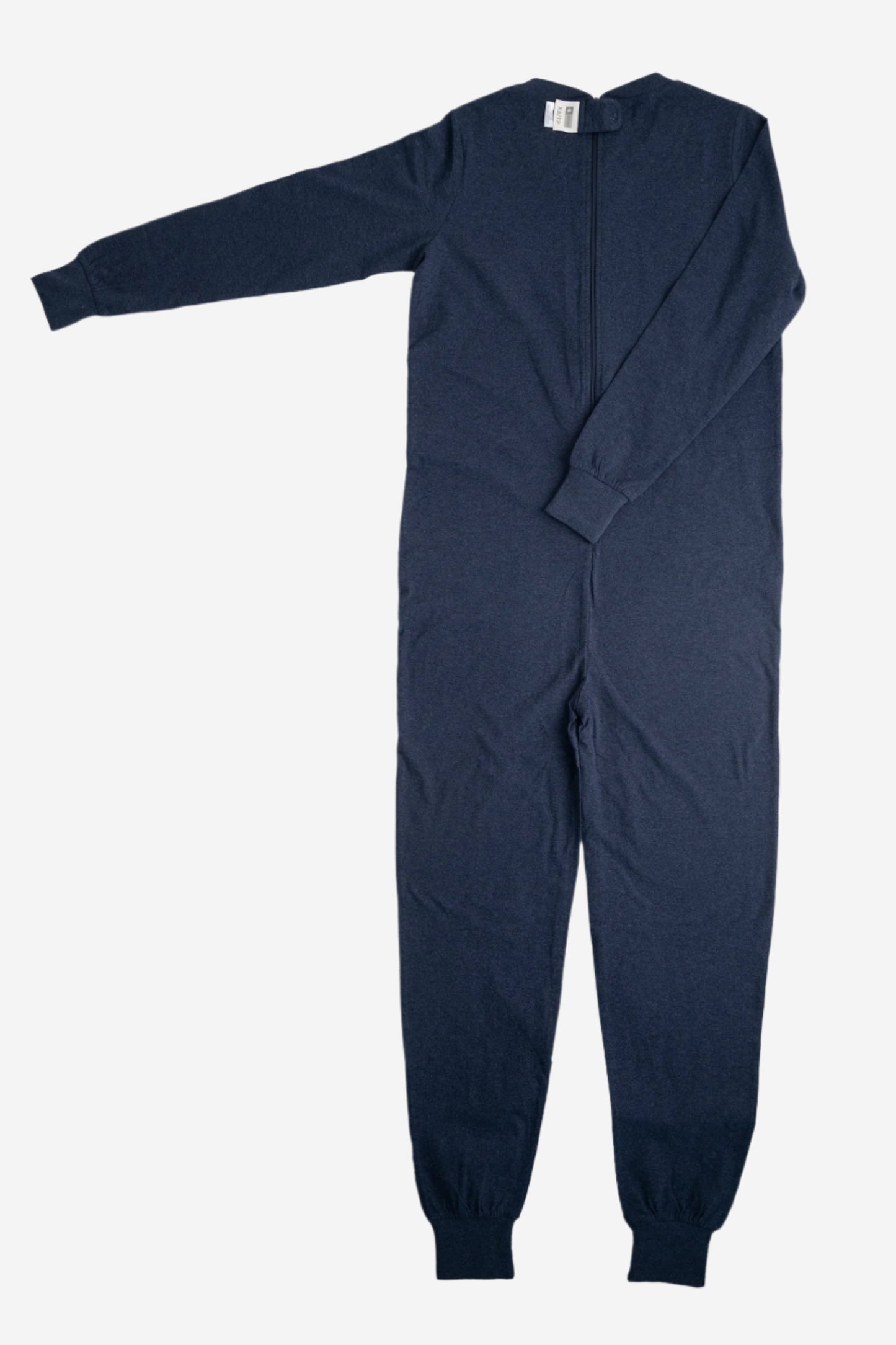 Adult Navy Adaptive Organic Cotton Lightweight, Anti-Strip Back-Zip Sleeper