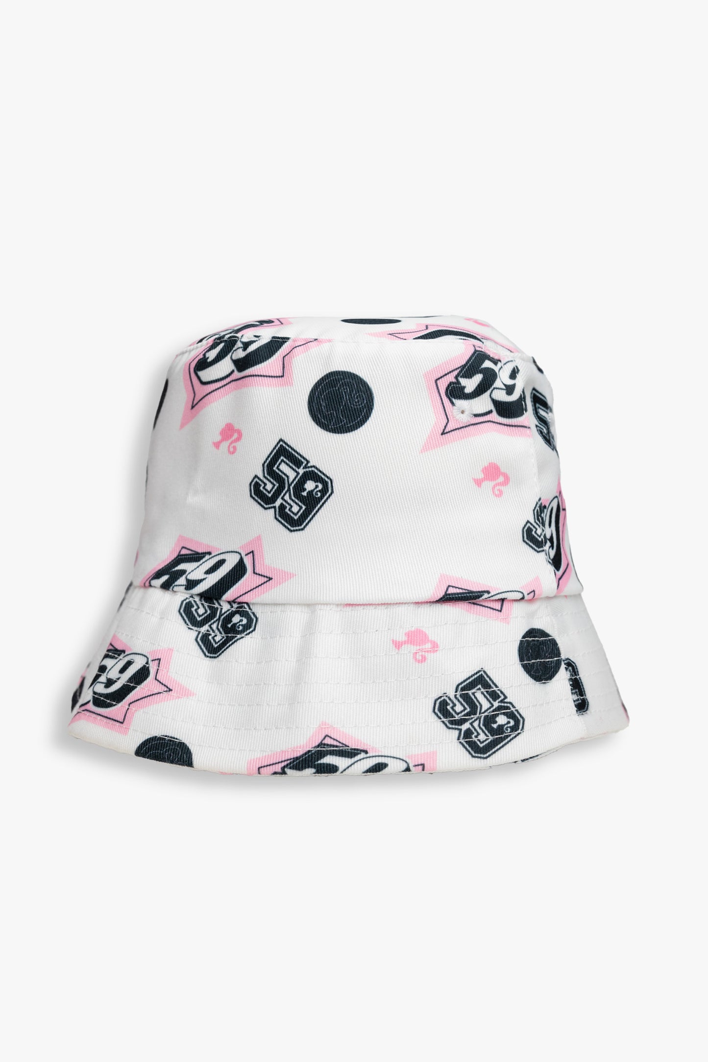 Gertex Barbie Youth Girls Bucket Hat With Embroidered Edge