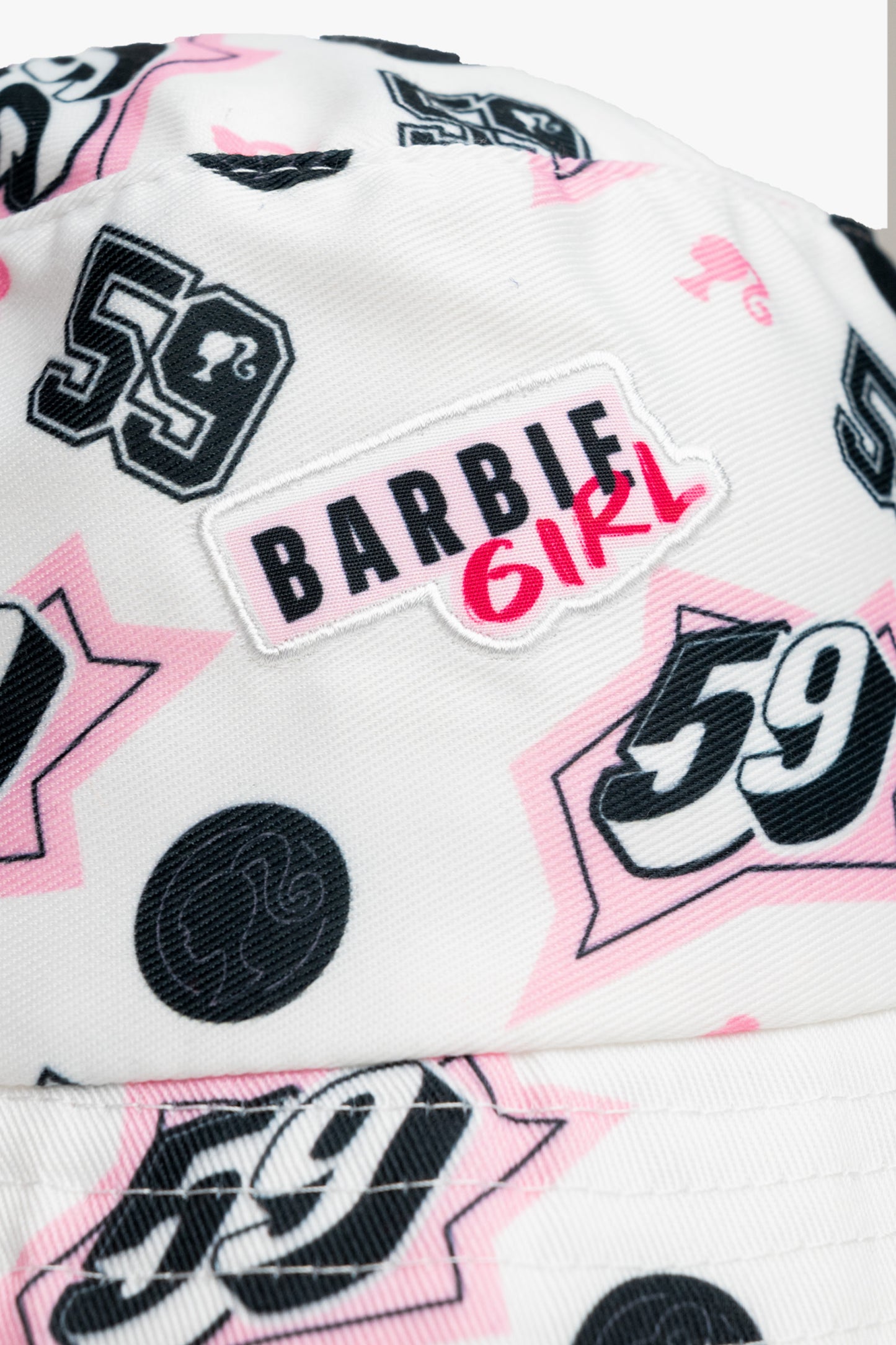 Gertex Barbie Youth Girls Bucket Hat With Embroidered Edge