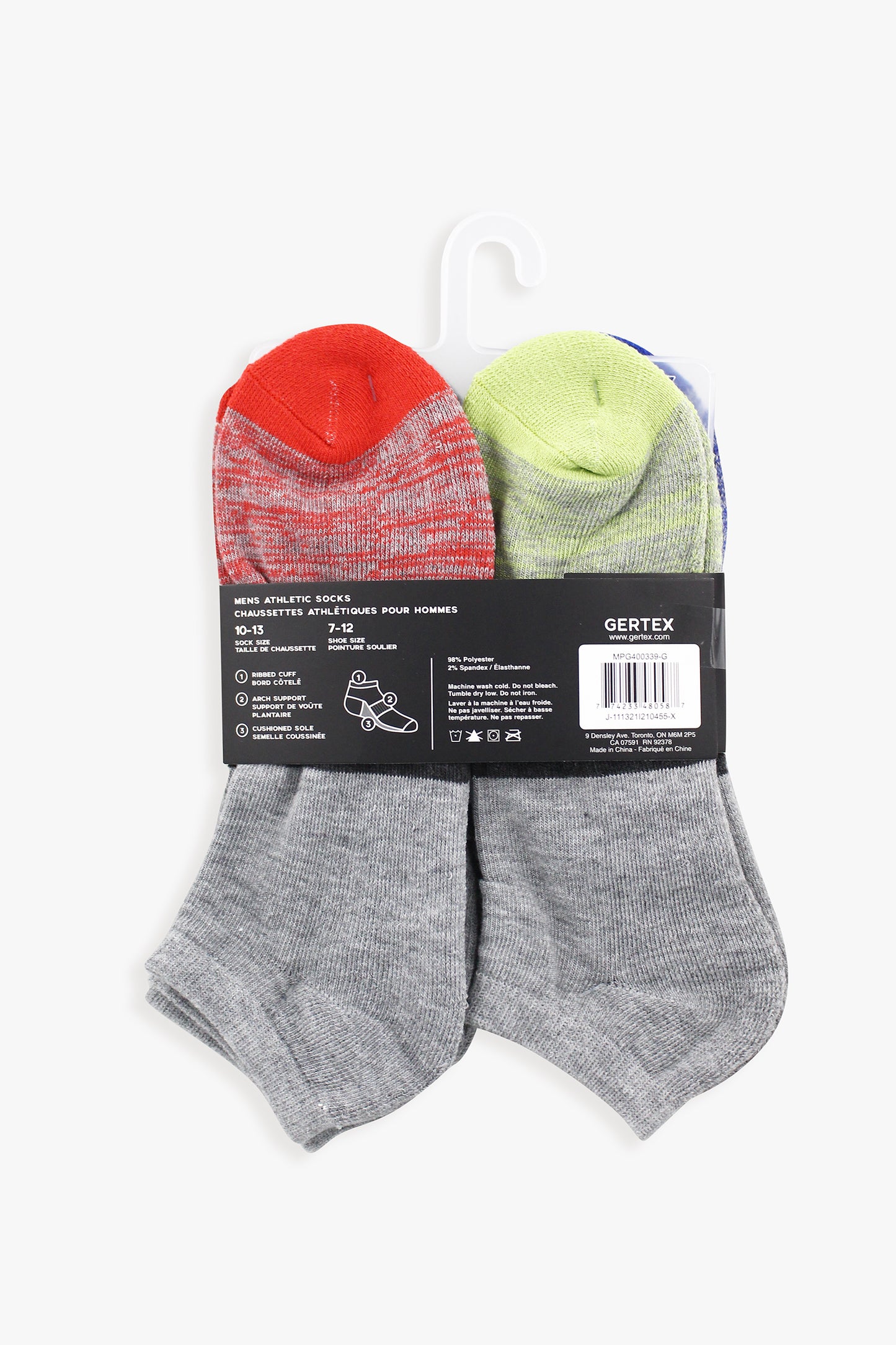 Mens 4-Pack Athletic No Show Socks