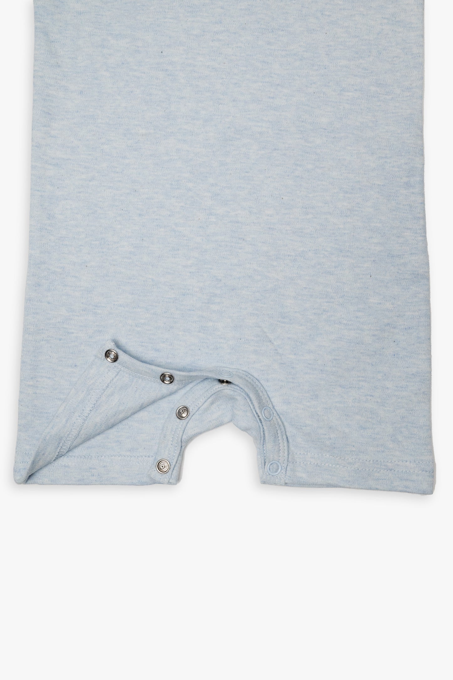 Snugabye Baby Blue Organic French Terry Cotton Baby Romper