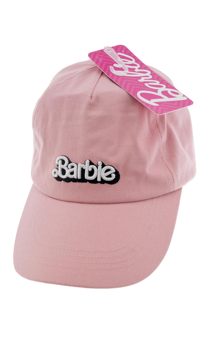Ladies Barbie Pink Baseball Cap Hat with 3D Embroidery Logo