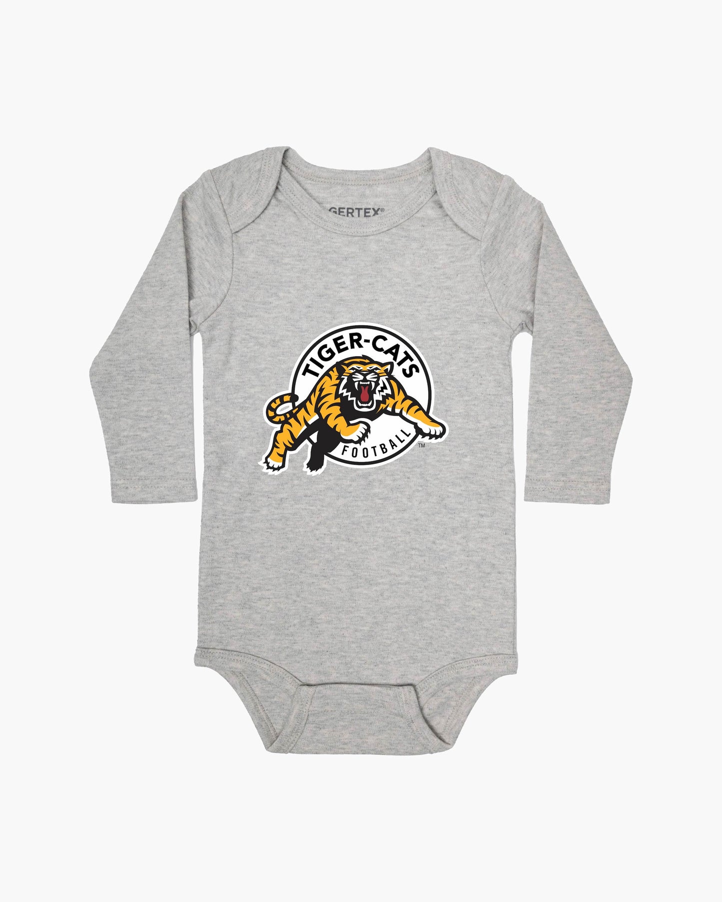 CFL Team Grey Organic Baby Long Sleeve Bodysuit