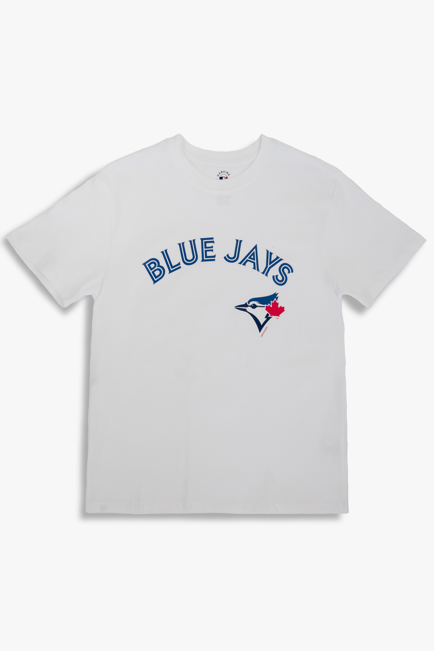 MLB Toronto Blue Jays Adult Unisex White Cotton Fan T-Shirt with Several Logo Styles