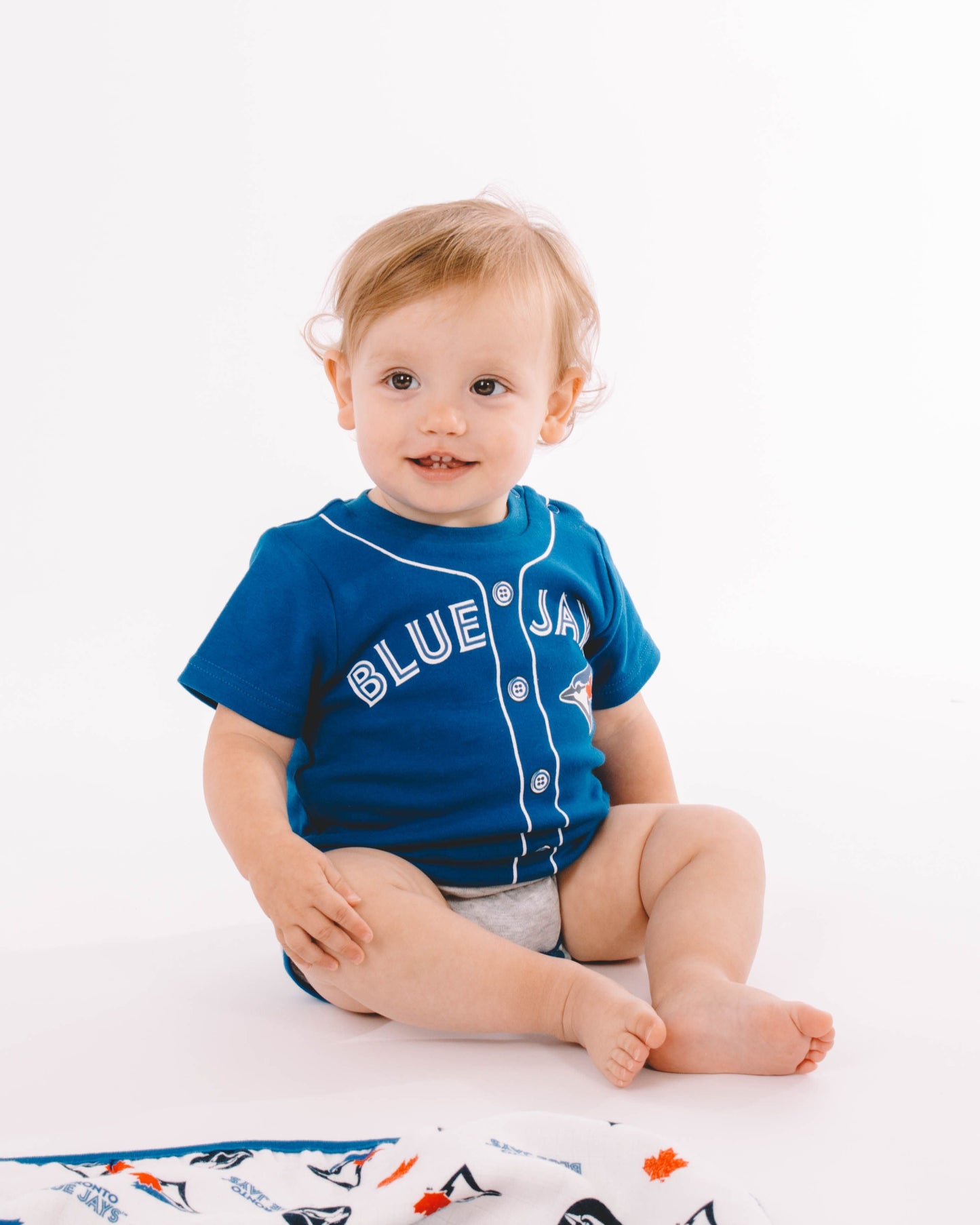 Gertex MLB Toronto Blue Jays T-Shirt Baby Onesie Bodysuit With Snap Closure