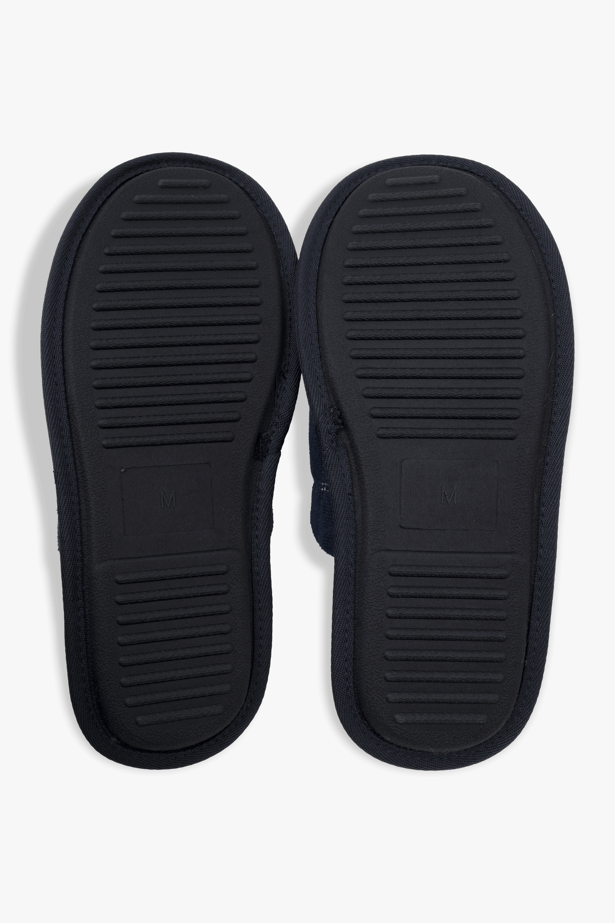Toronto Blue Jays Men's Slippers, Faux Shearling Lined MLB House Shoes with Logo, Navy, S-XL