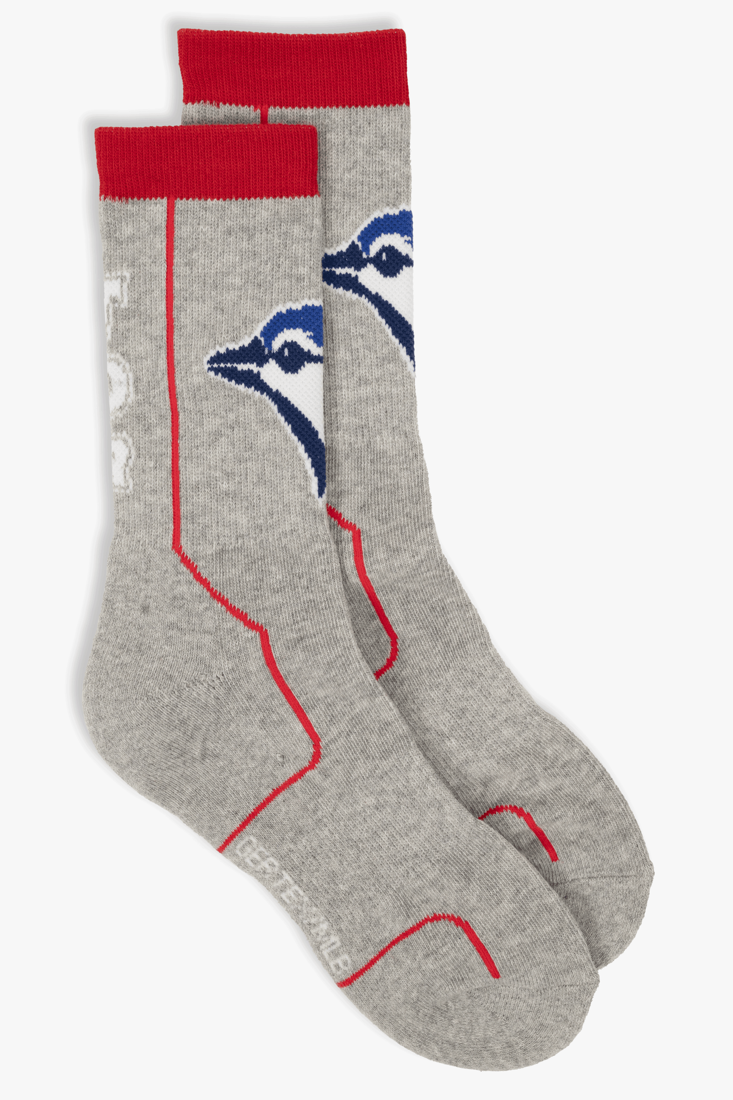 Toronto Blue Jays Kids 3-Pack Athletic Crew Socks, Cushioned MLB Baseball Socks, Sizes 4-10