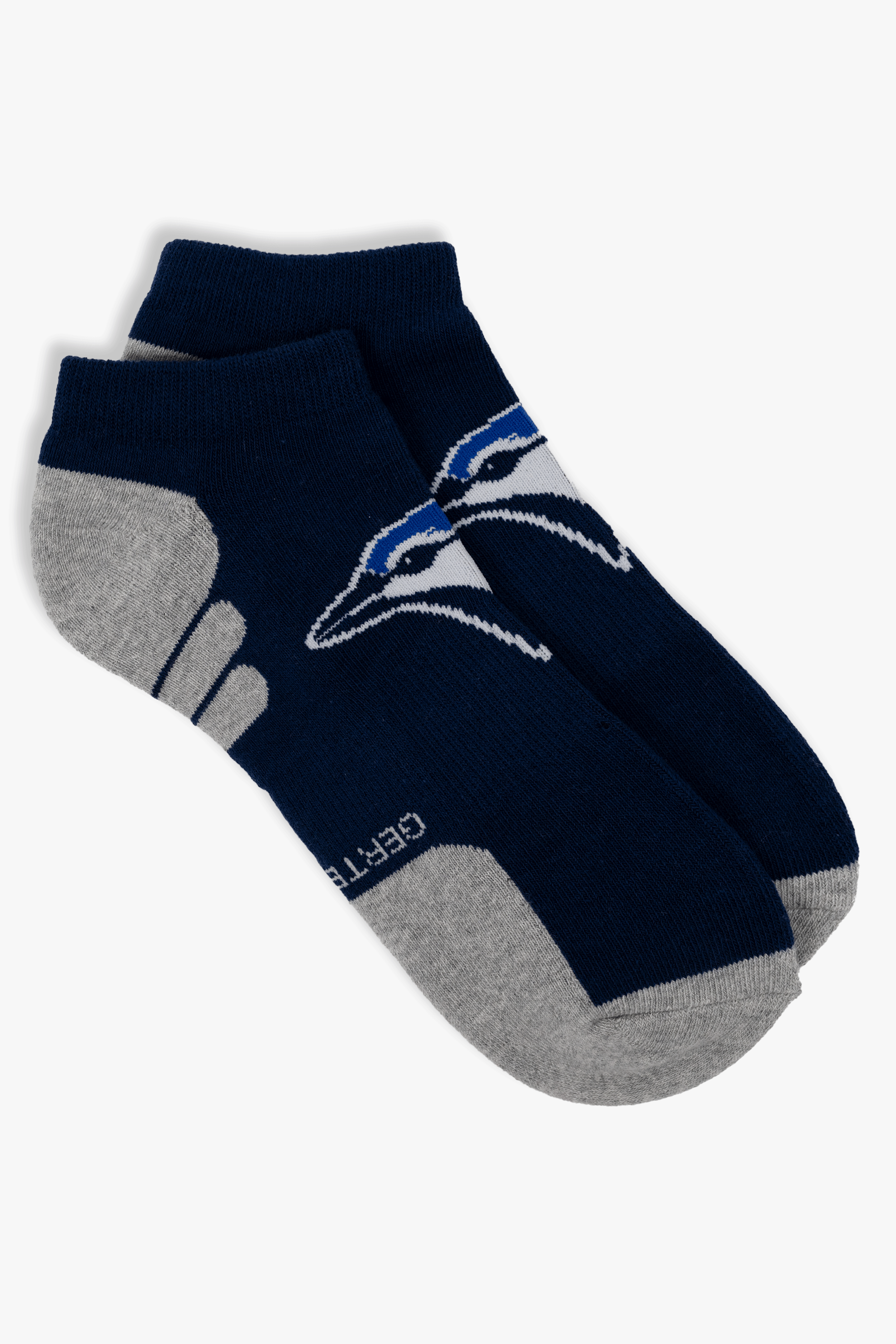 Toronto Blue Jays Men's 3-Pack No-Show Socks, Low-Cut Athletic MLB Socks with Arch Support