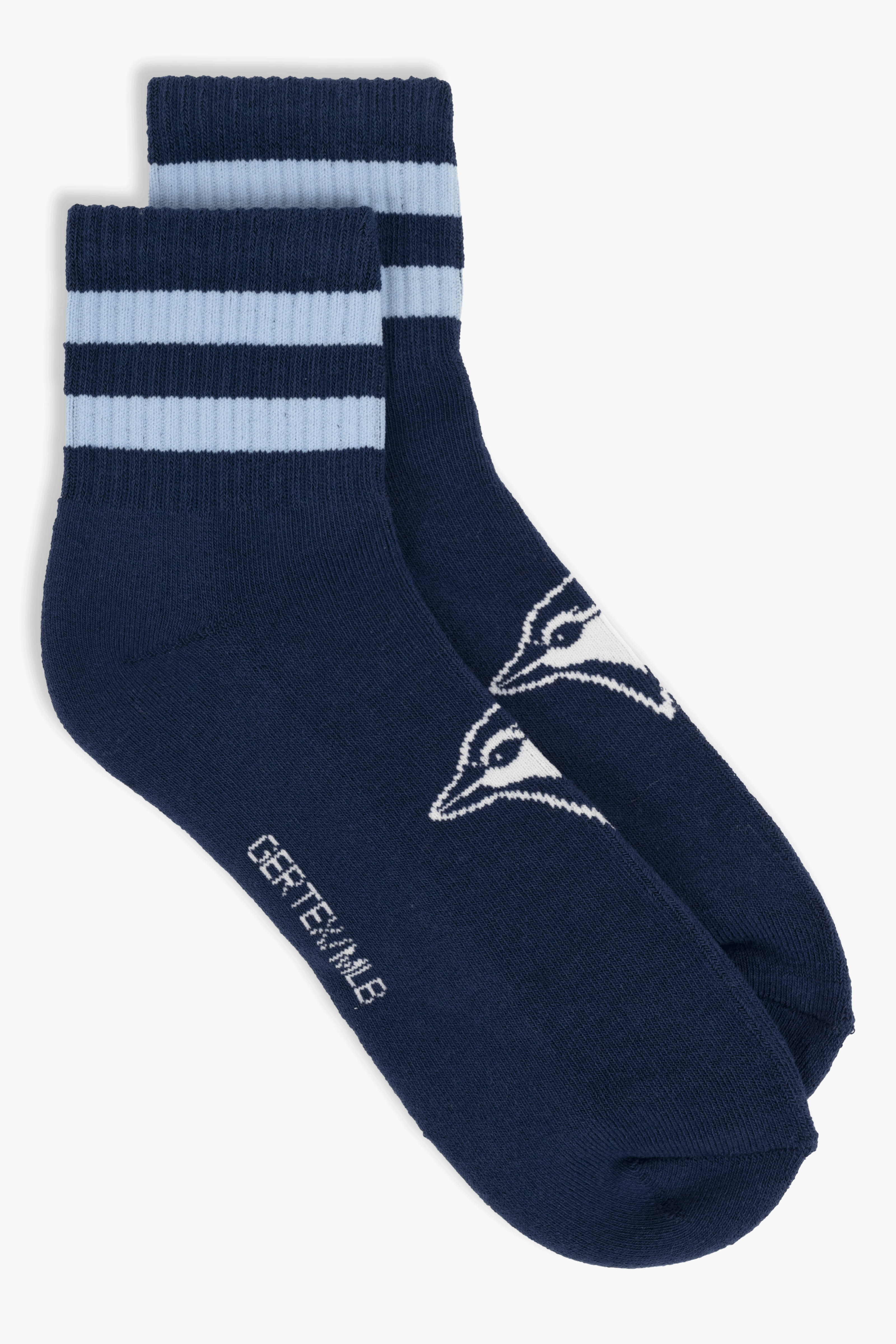 Toronto Blue Jays Men's Quarter Socks 3-Pack, MLB Athletic Ankle Socks, 6-12