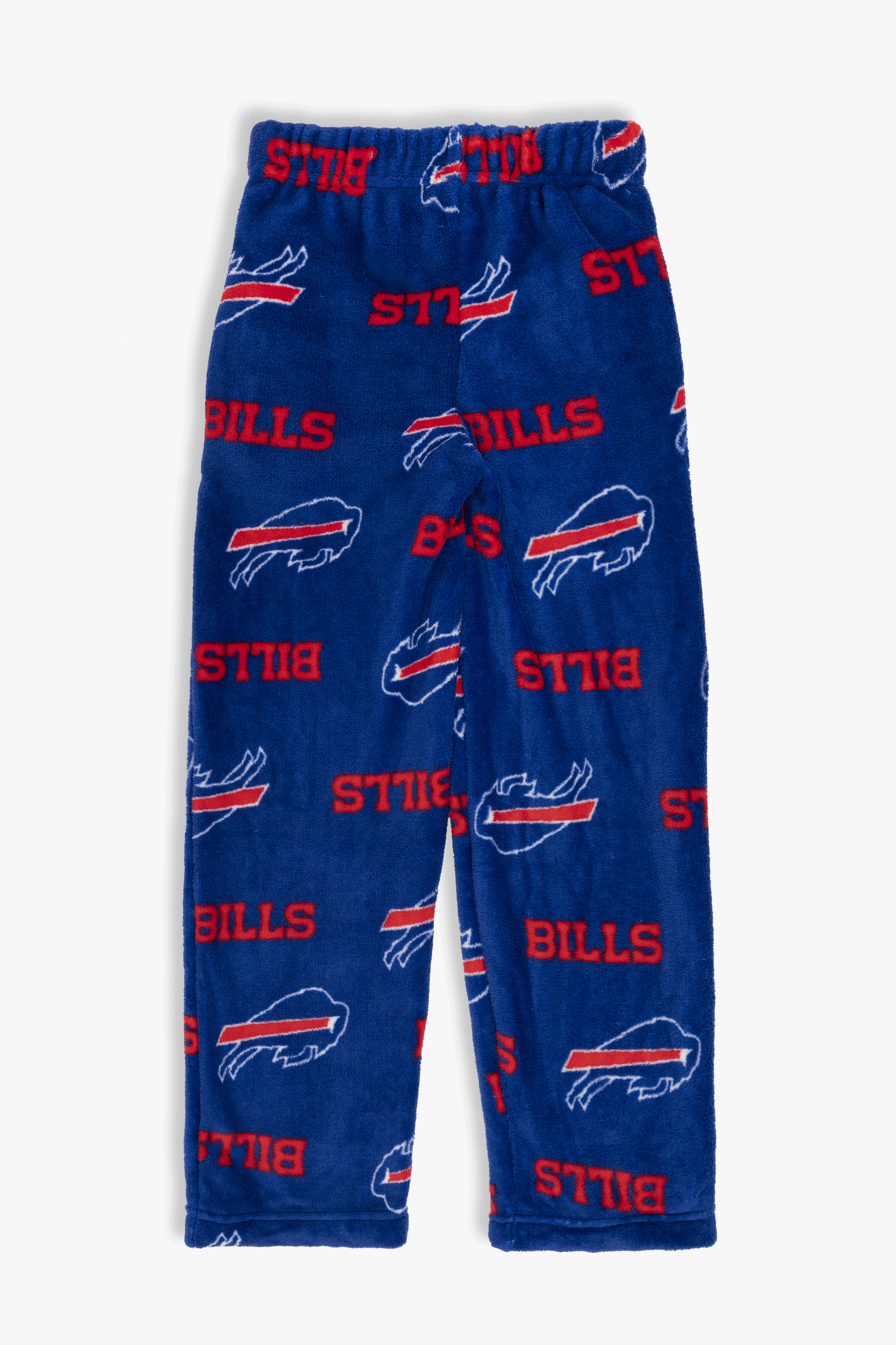 Buffalo Bills Youth Fleece Pajama Pants, NFL Kids Lounge Pants with Pockets, Children's S-XL