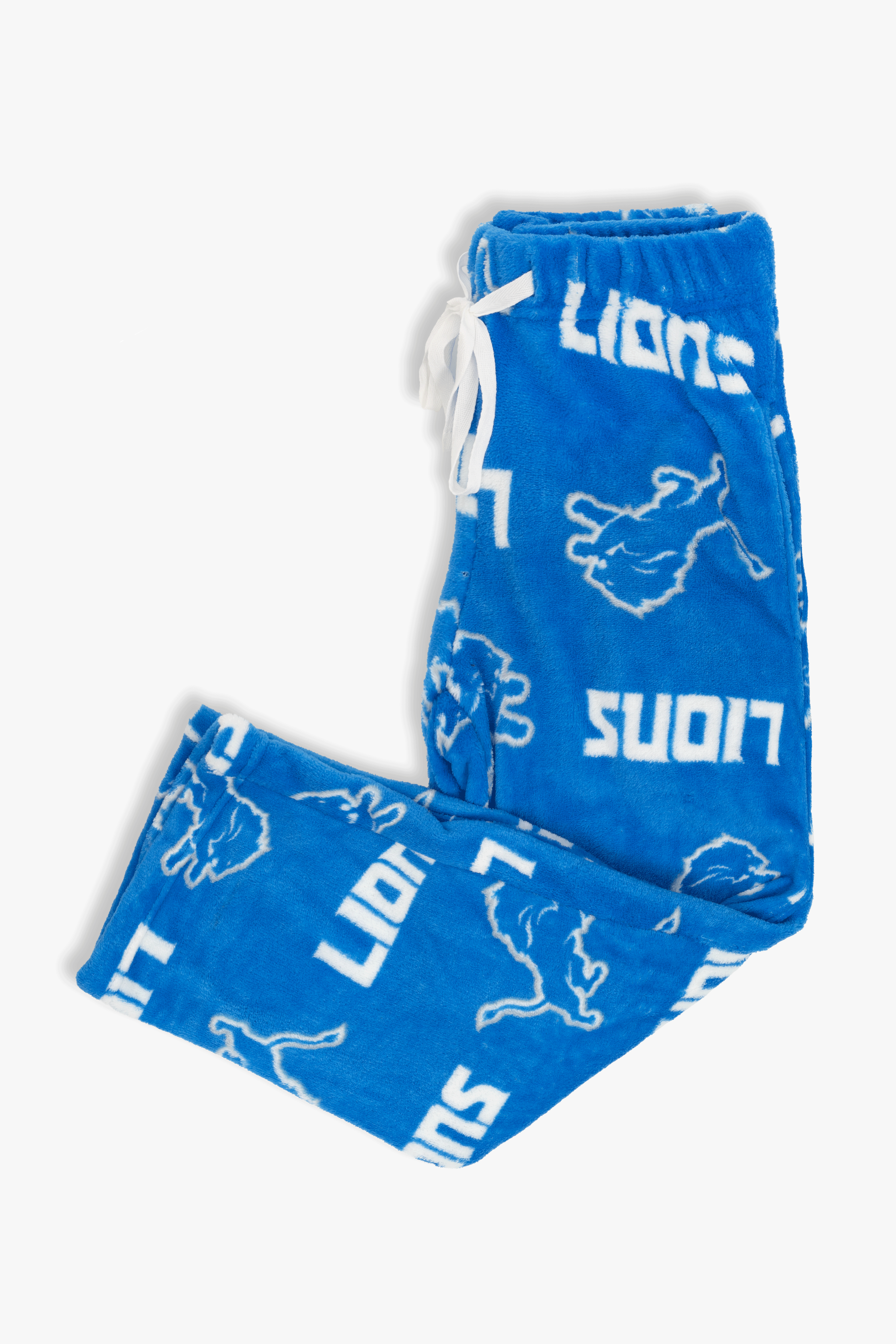 Detroit Lions Youth Fleece Pajama Pants, NFL Kids Lounge Pants with Pockets, Children's S-XL