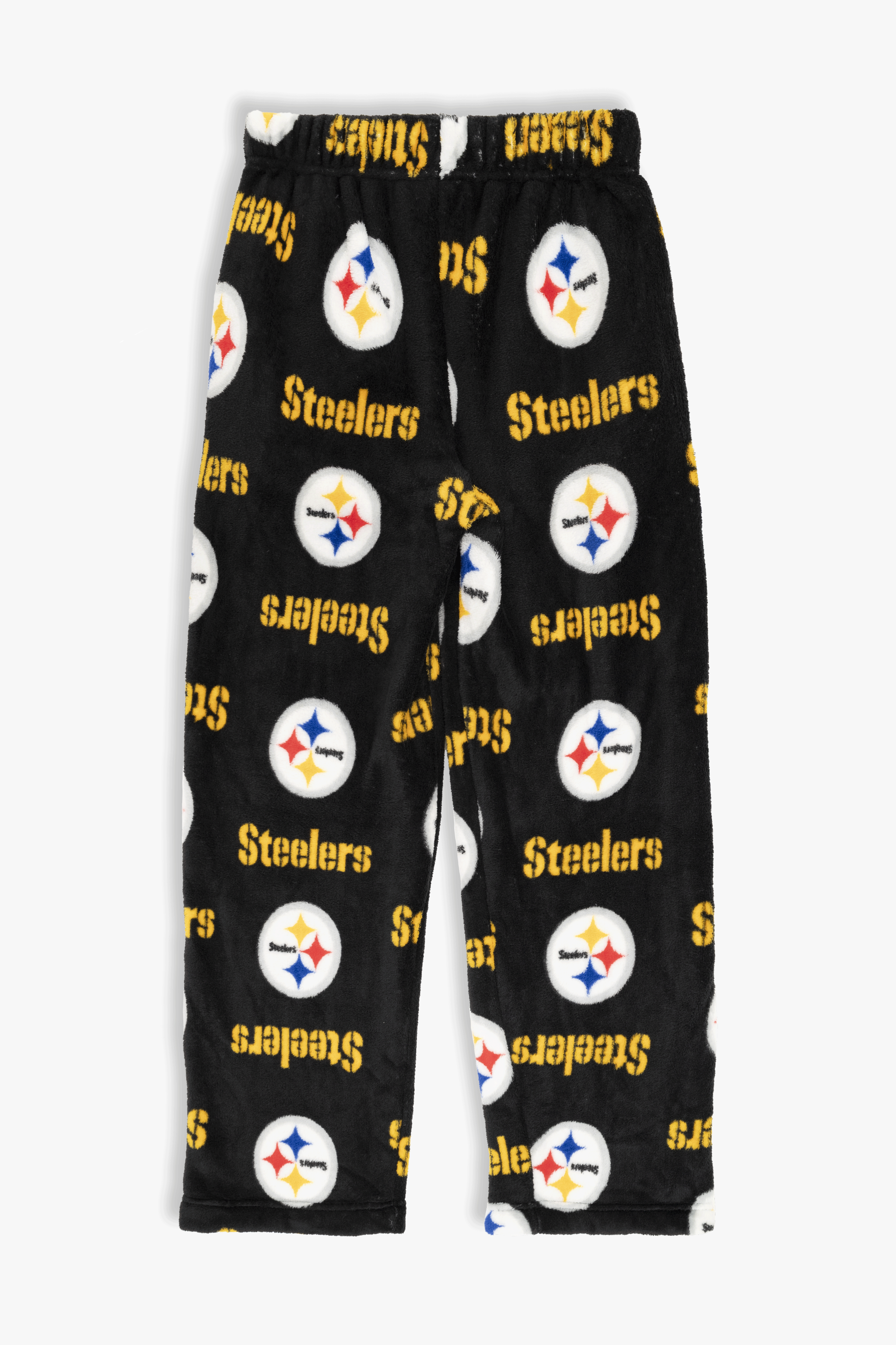 Pittsburgh Steelers Youth Fleece Pajama Pants, NFL Kids Lounge Pants with Pockets, Children's S-XL