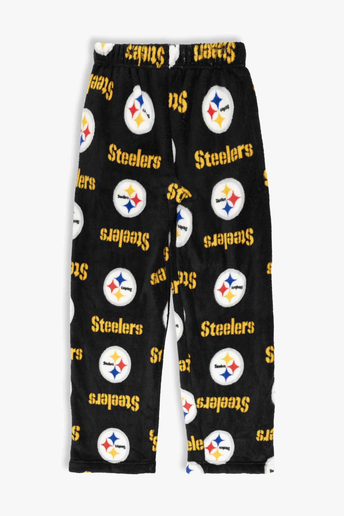 Pittsburgh Steelers Youth Fleece Pajama Pants, NFL Kids Lounge Pants with Pockets, Children's S-XL