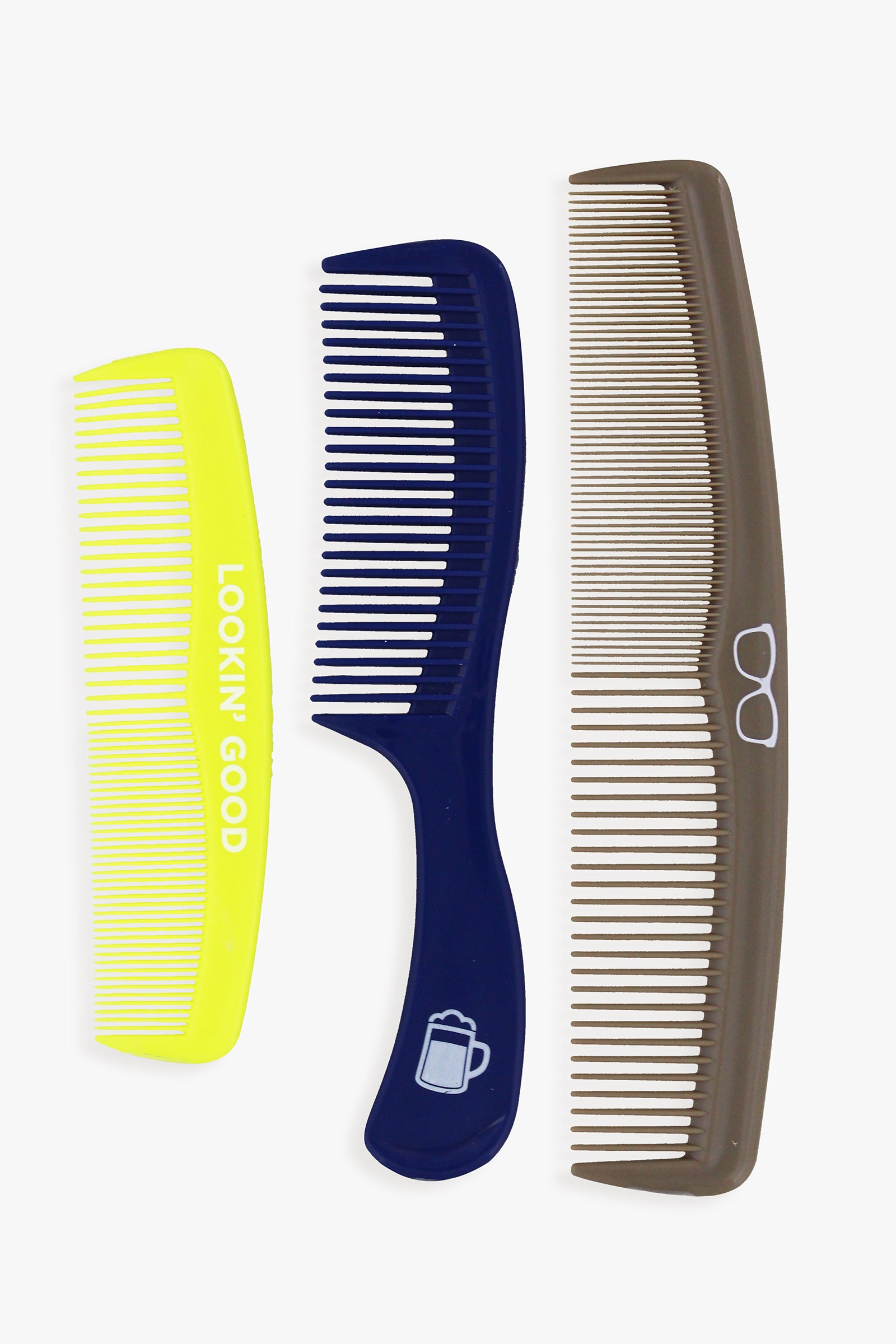 3-Pack Men's Hair Comb Set