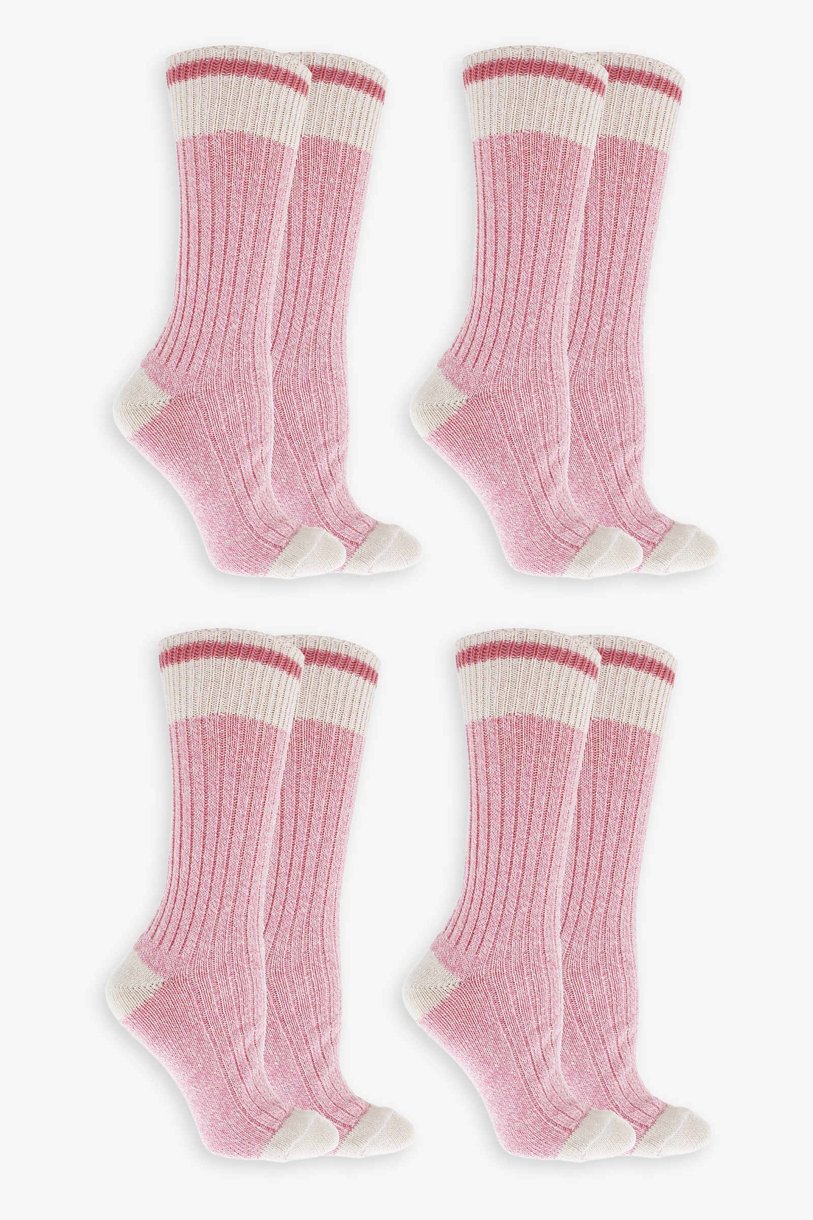 Great Northern Pink Ladies Multipack Boot Socks