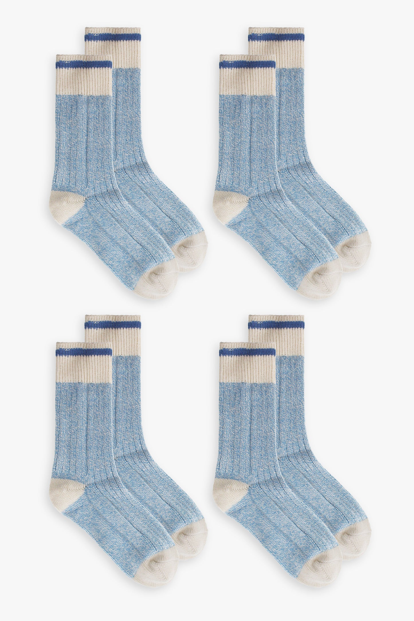 Great Northern Blue Ladies Multipack Boot Socks