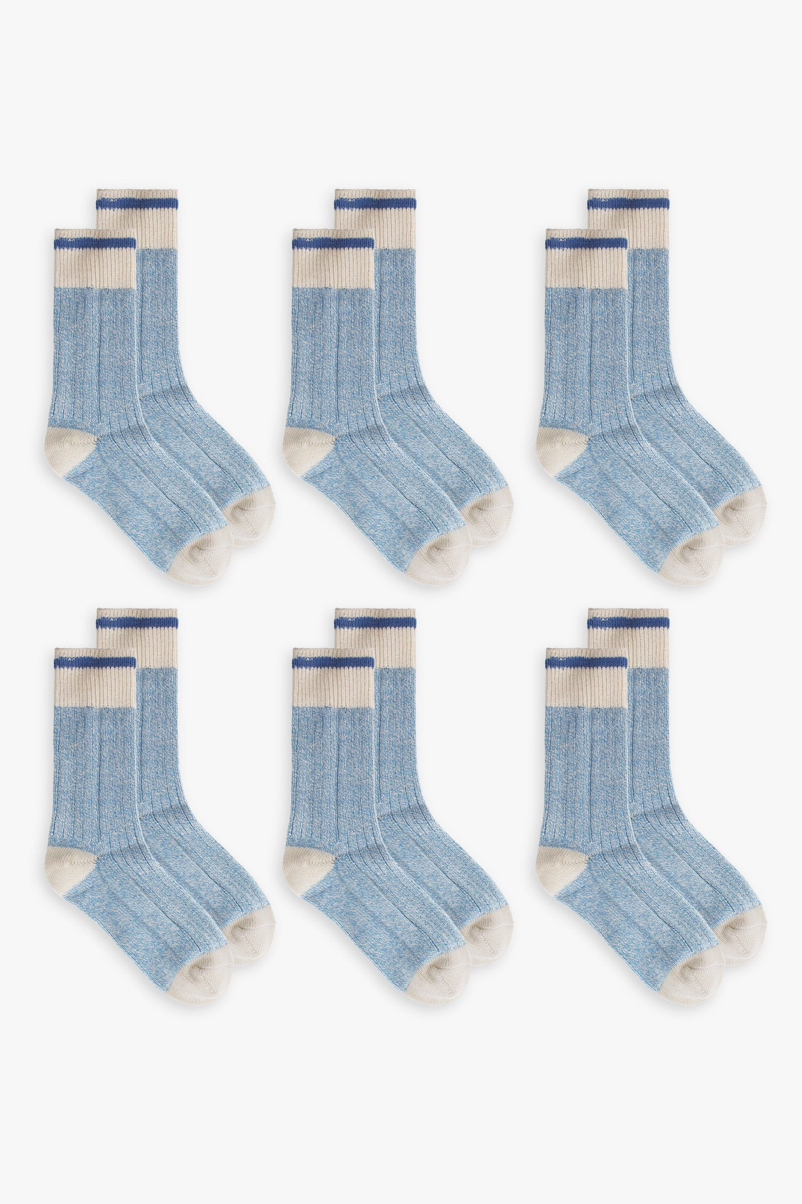 Great Northern Blue Ladies Multipack Boot Socks