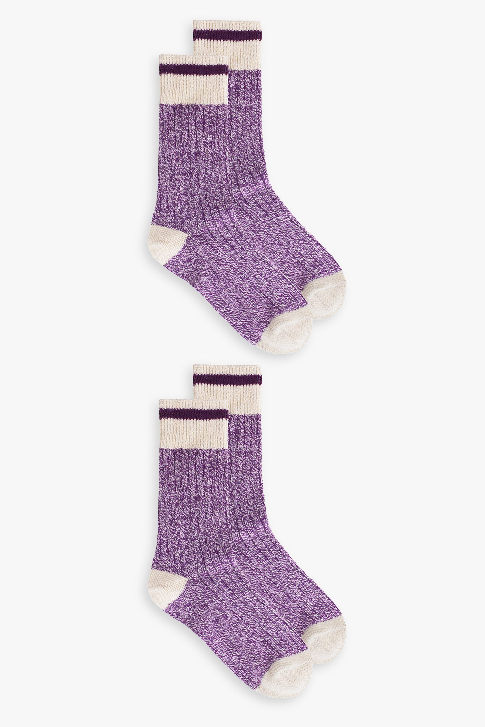 Great Northern Purple Ladies Multipack Boot Socks