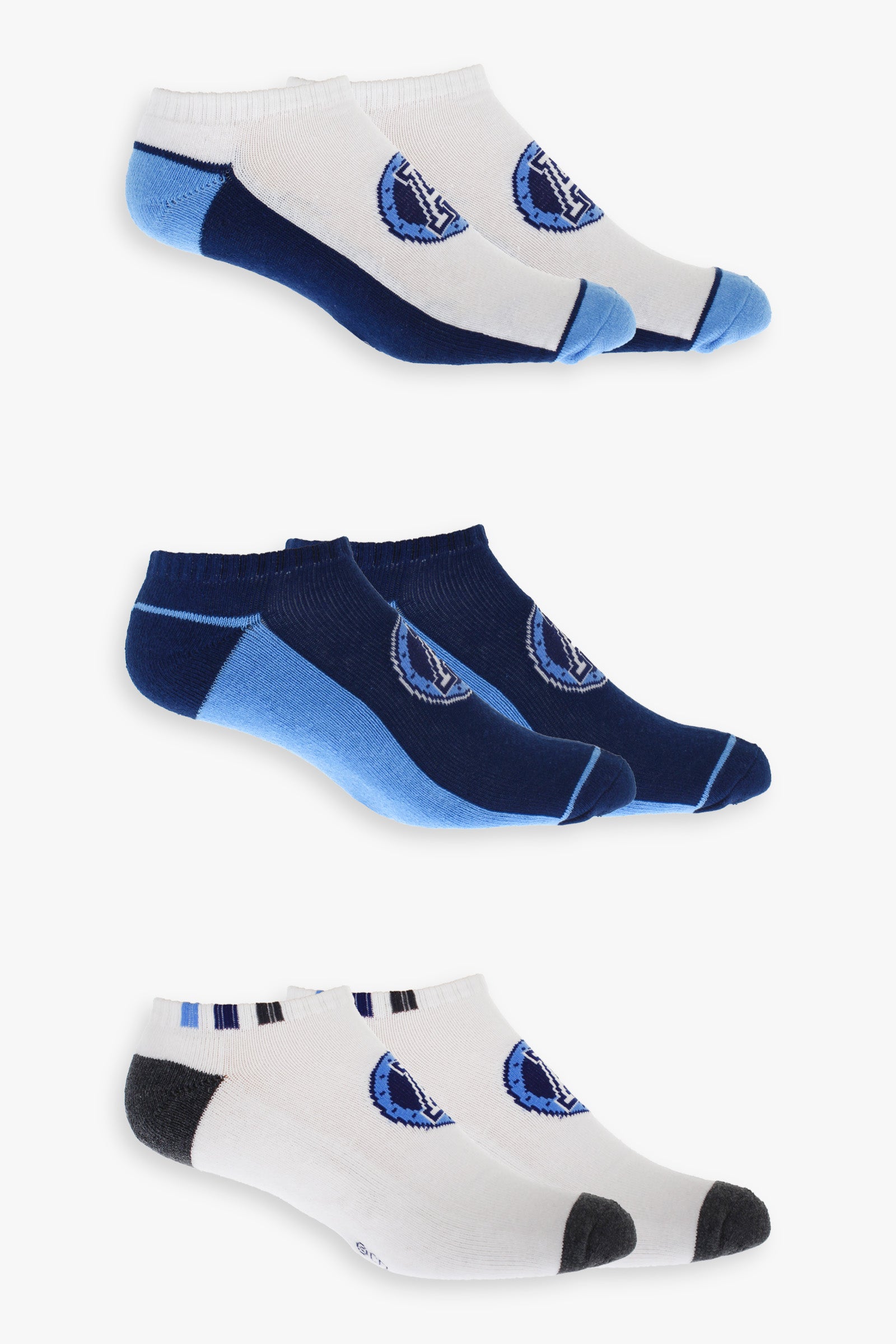 Gertex CFL Toronto Argonauts Men's 3-Pack No Show Ankle Socks