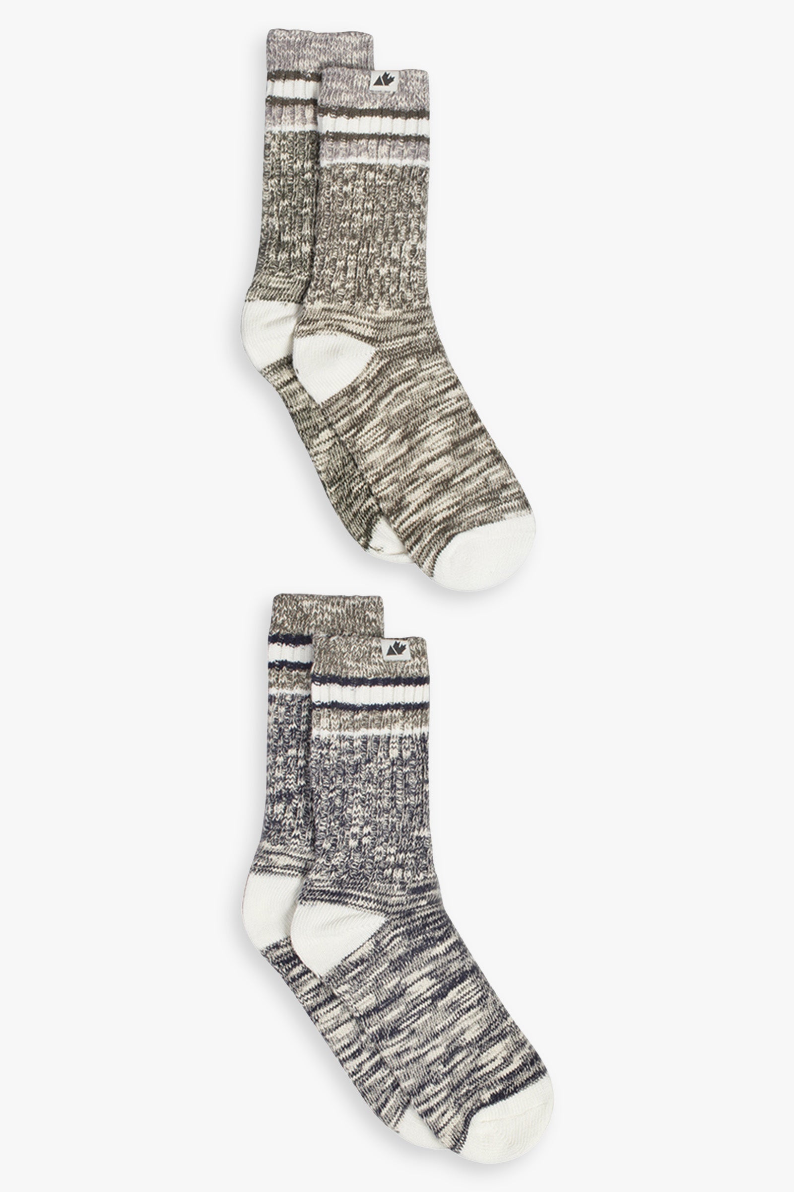 Great Northern 2-Pack Men's Slub Crew Socks