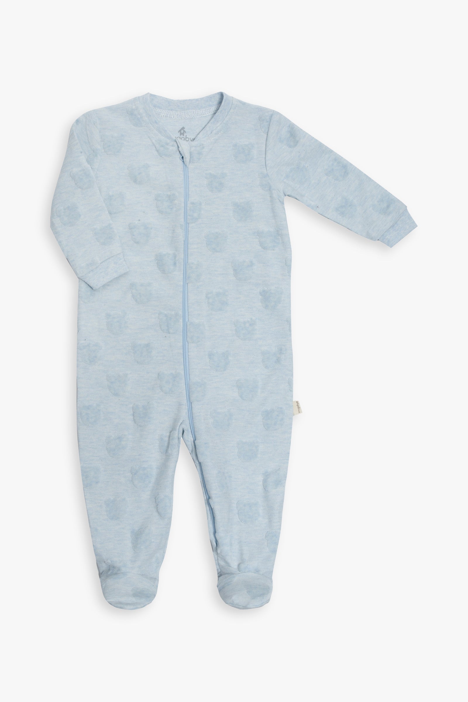 Snugabye Baby Dream Velour Textured Patterned Sleeper Onesie