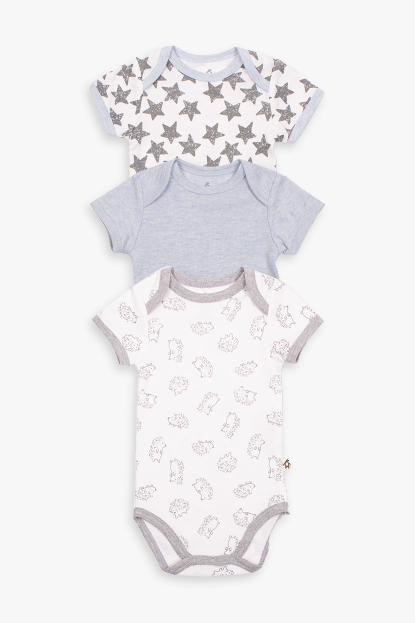 Snugabye Dream 3 Pack Short Sleeve Bodysuits