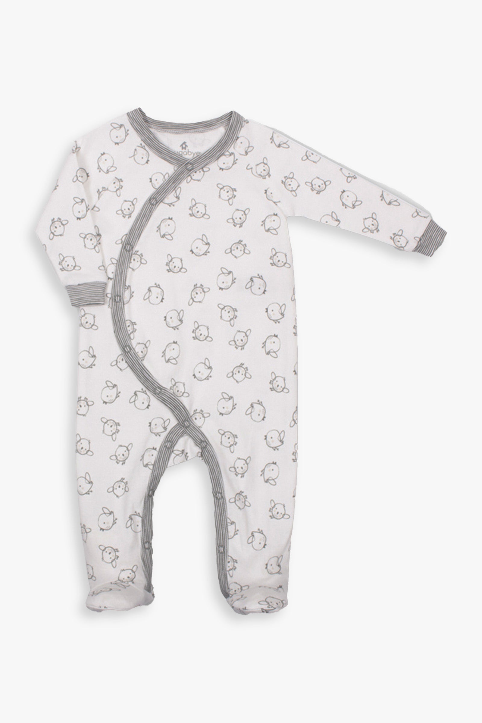 Snugabye Dream Kimono Sleeper Onesie - Birds