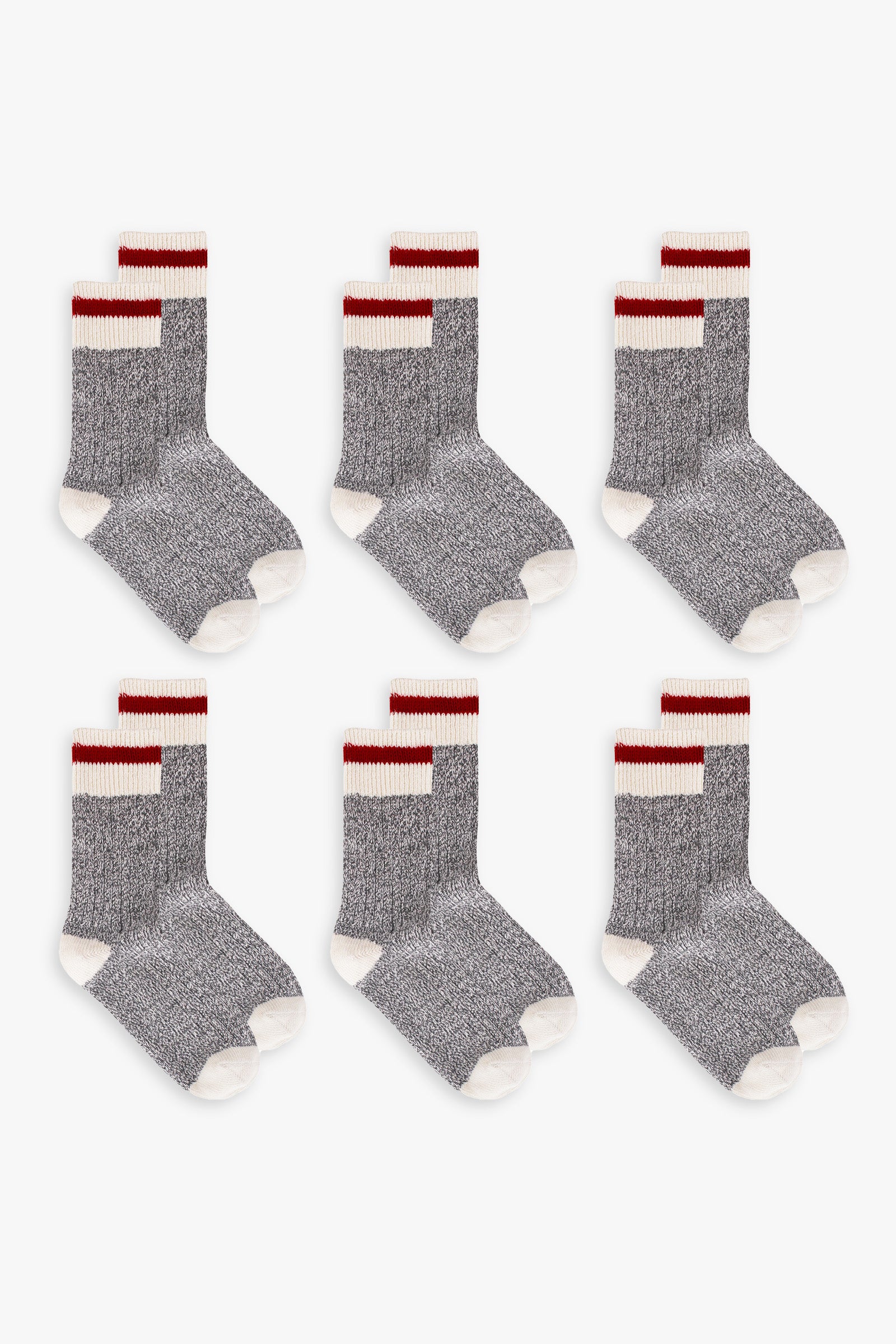 Great Northern Grey Ladies Multipack Boot Socks