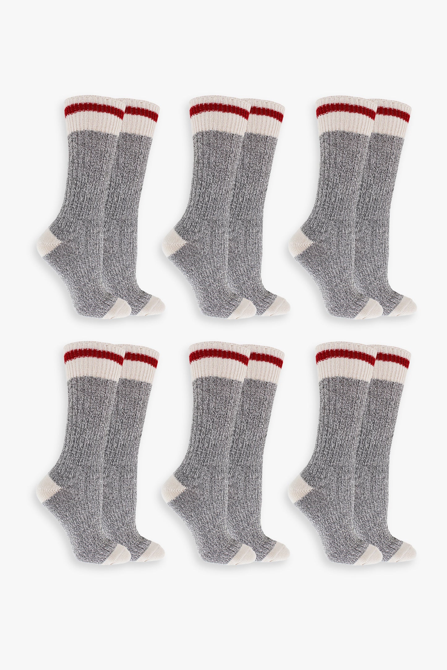 Great Northern Grey Ladies Multipack Boot Socks