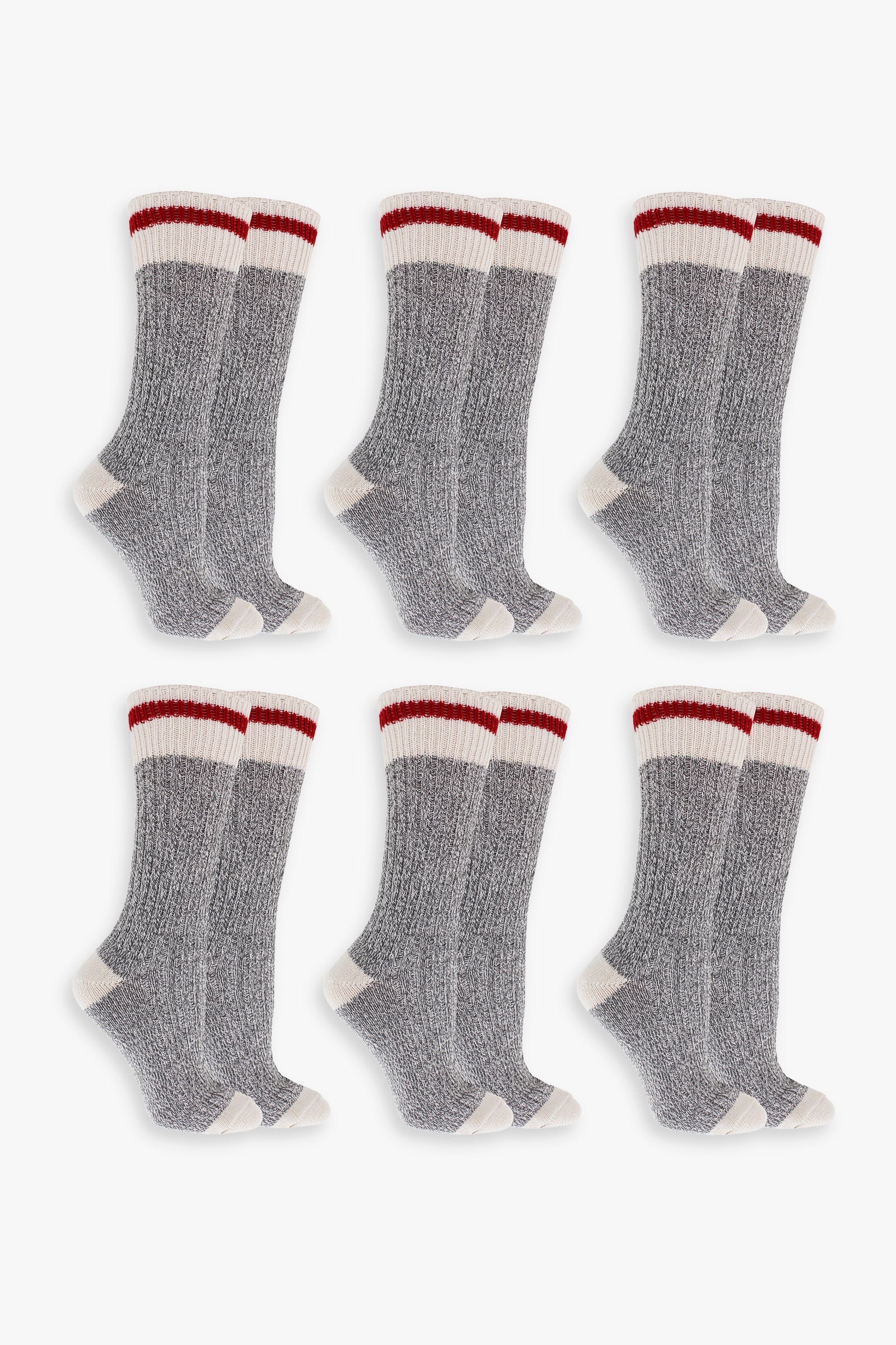 Great Northern Grey Ladies Multipack Boot Socks