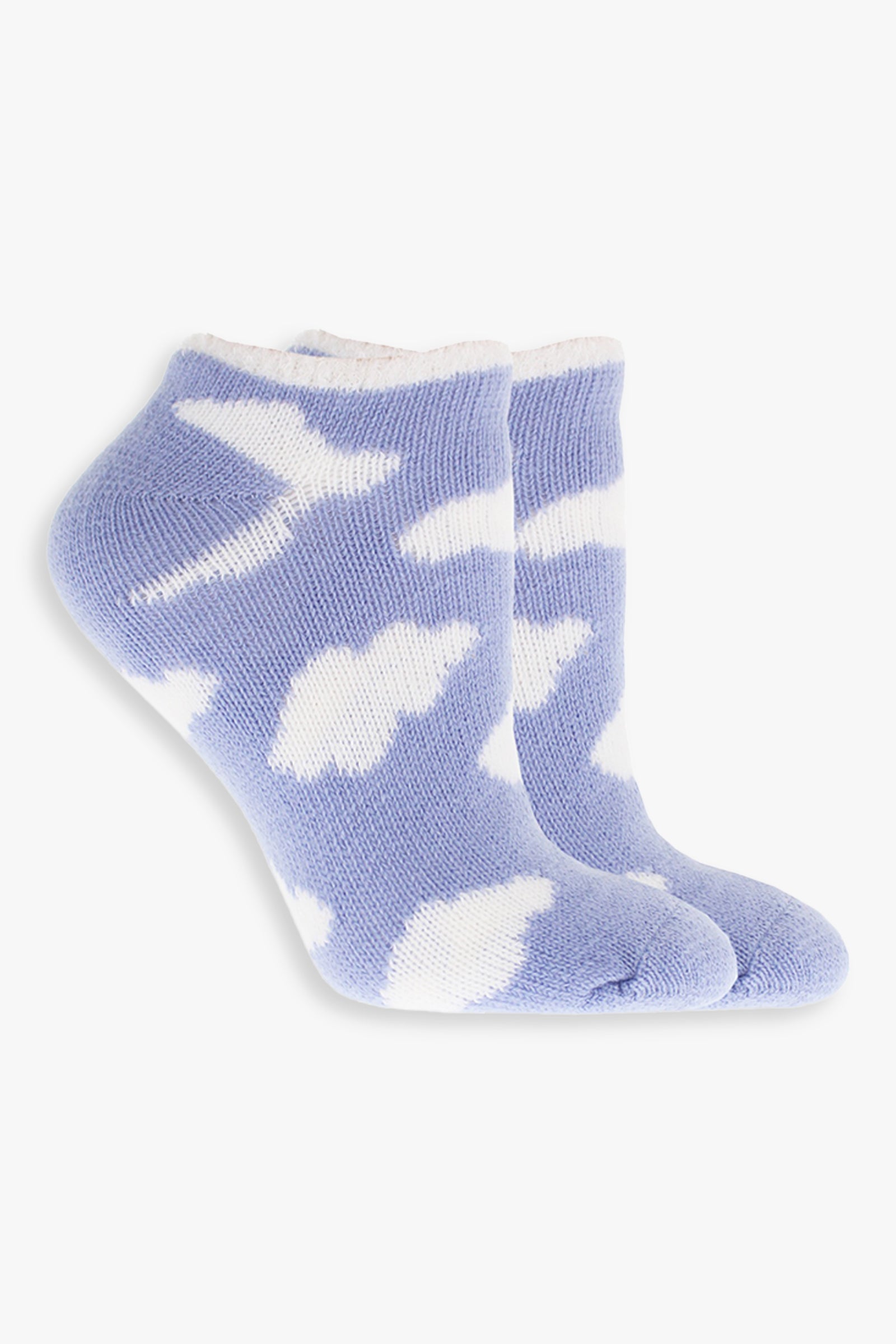 Ladies Double Layer Softie No Show Socks