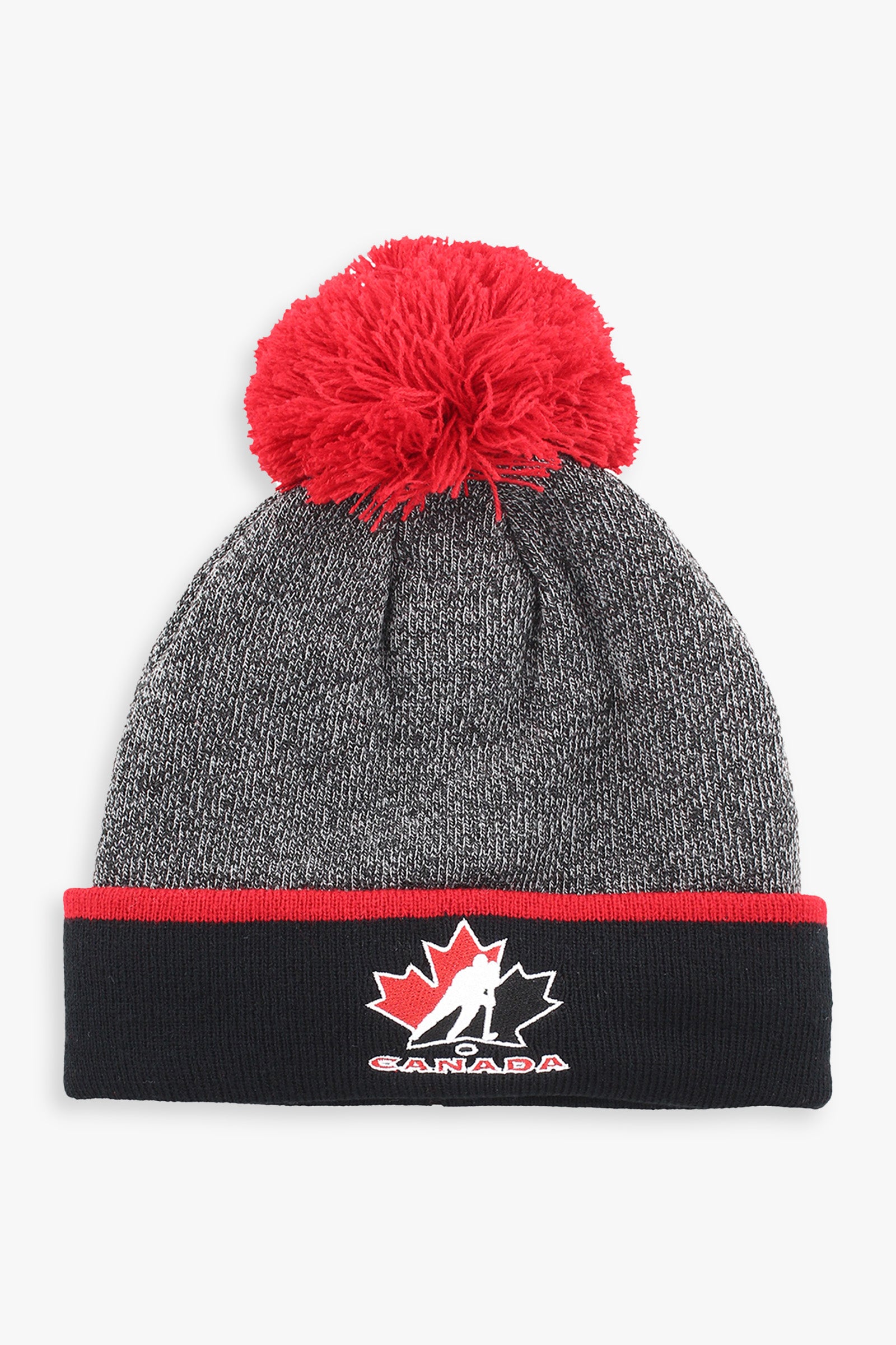 Gertex Hockey Canada Adult Faux Shearling Lined Pom Toque