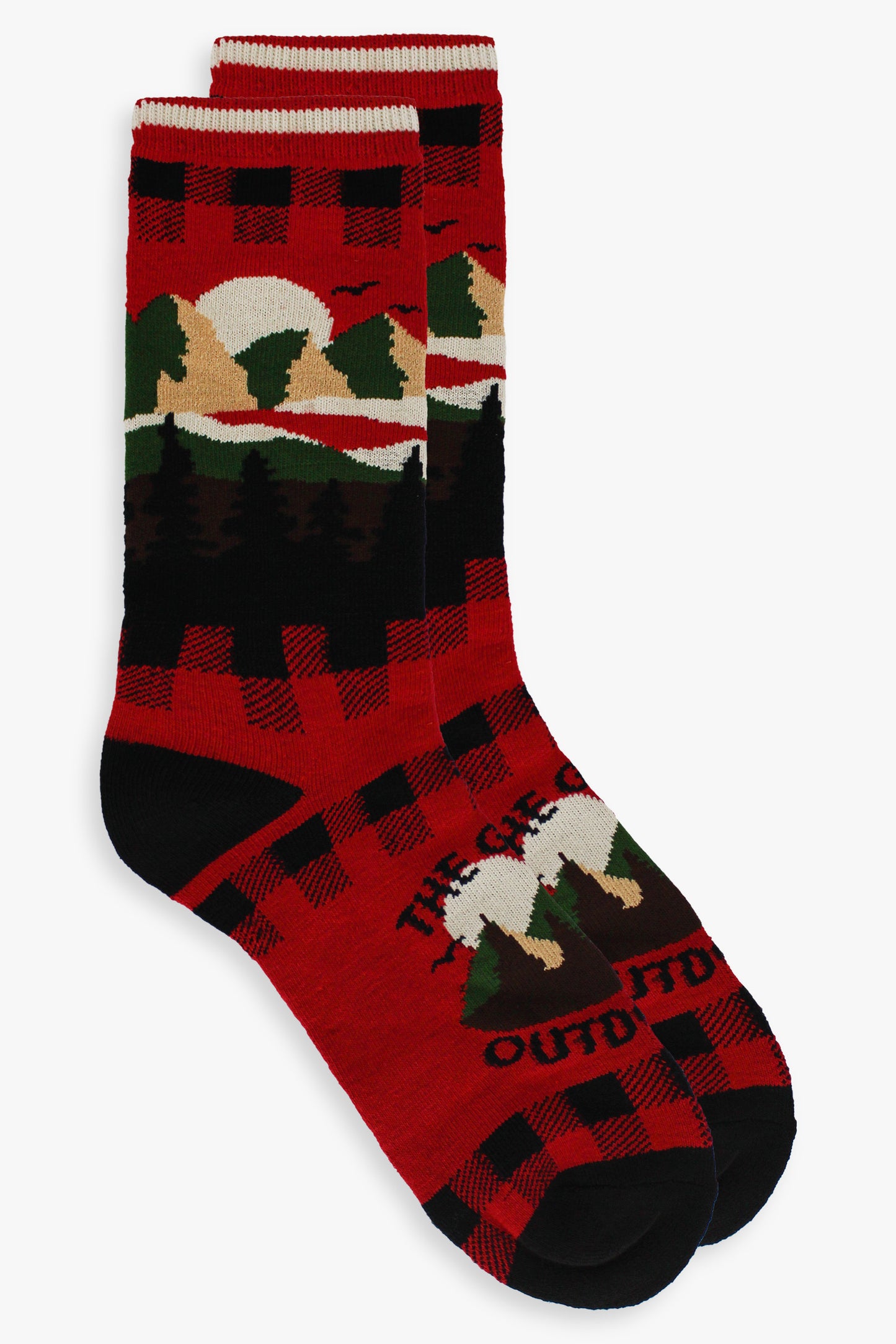 Great Northern Adventures in Canada Men's Full Terry Crew Socks