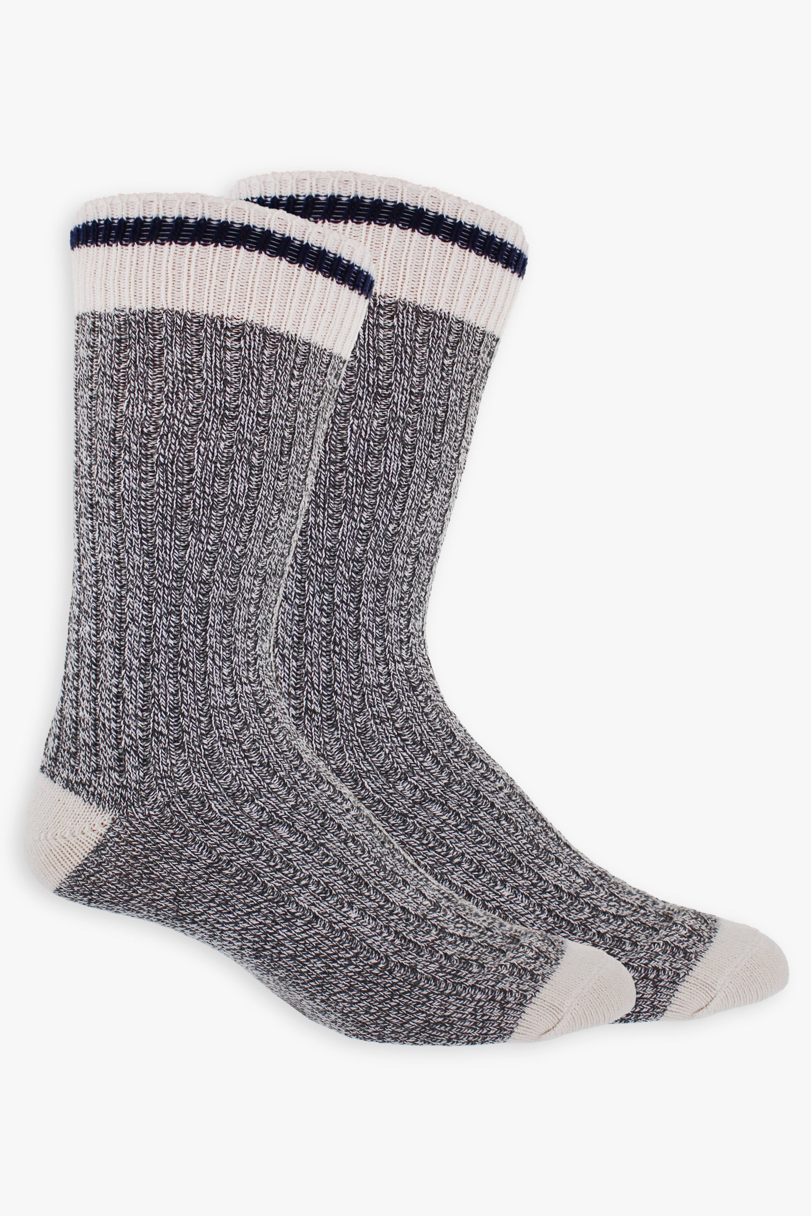 Great Northern Men's Grey & Navy Winter Boot Socks