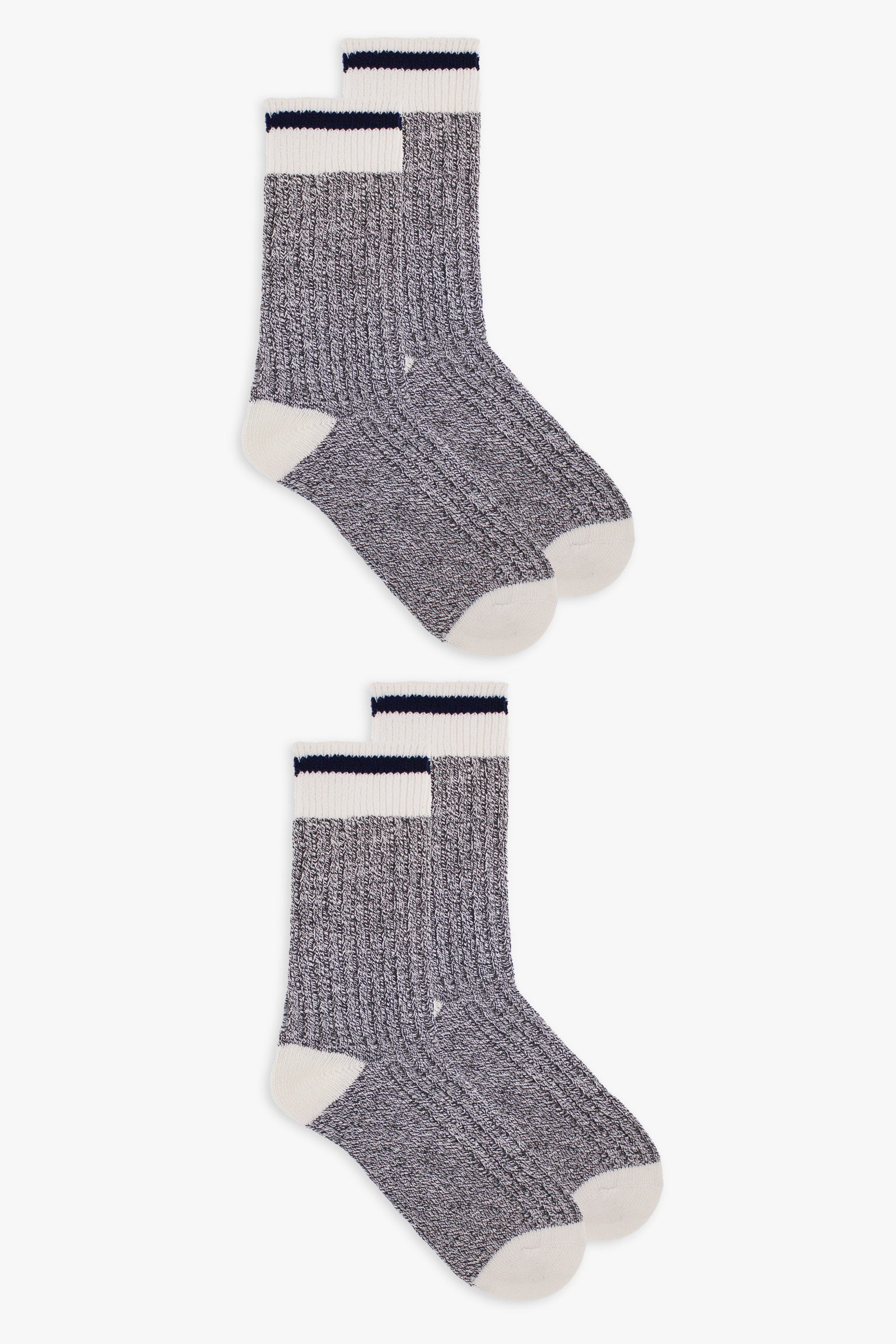 Great Northern Men's Grey & Navy Winter Boot Socks