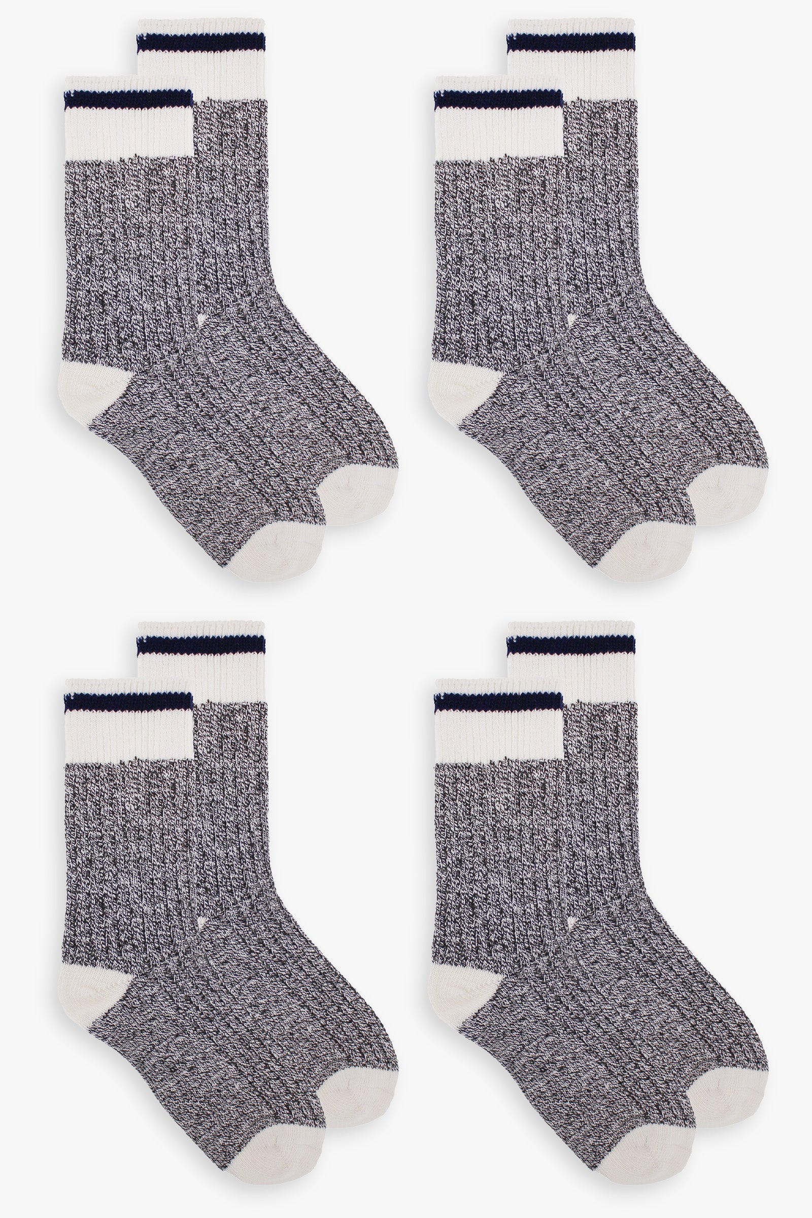 Great Northern Grey & Navy Ladies Boot Socks