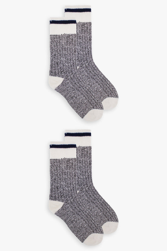 Great Northern Grey & Navy Ladies Boot Socks