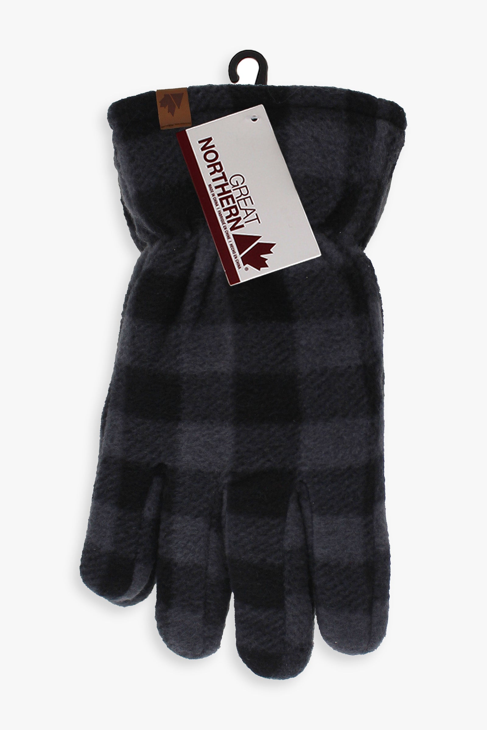 Great Northern Men's Plaid Polar Fleece Gloves