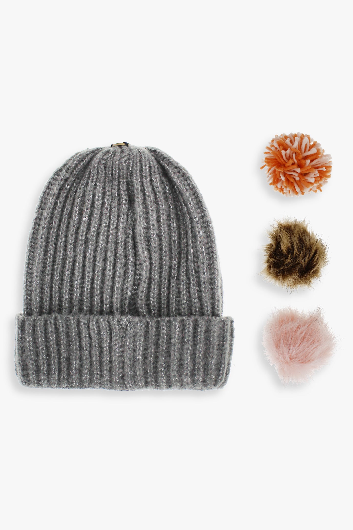 Ladies Toque With Interchangeable Pom