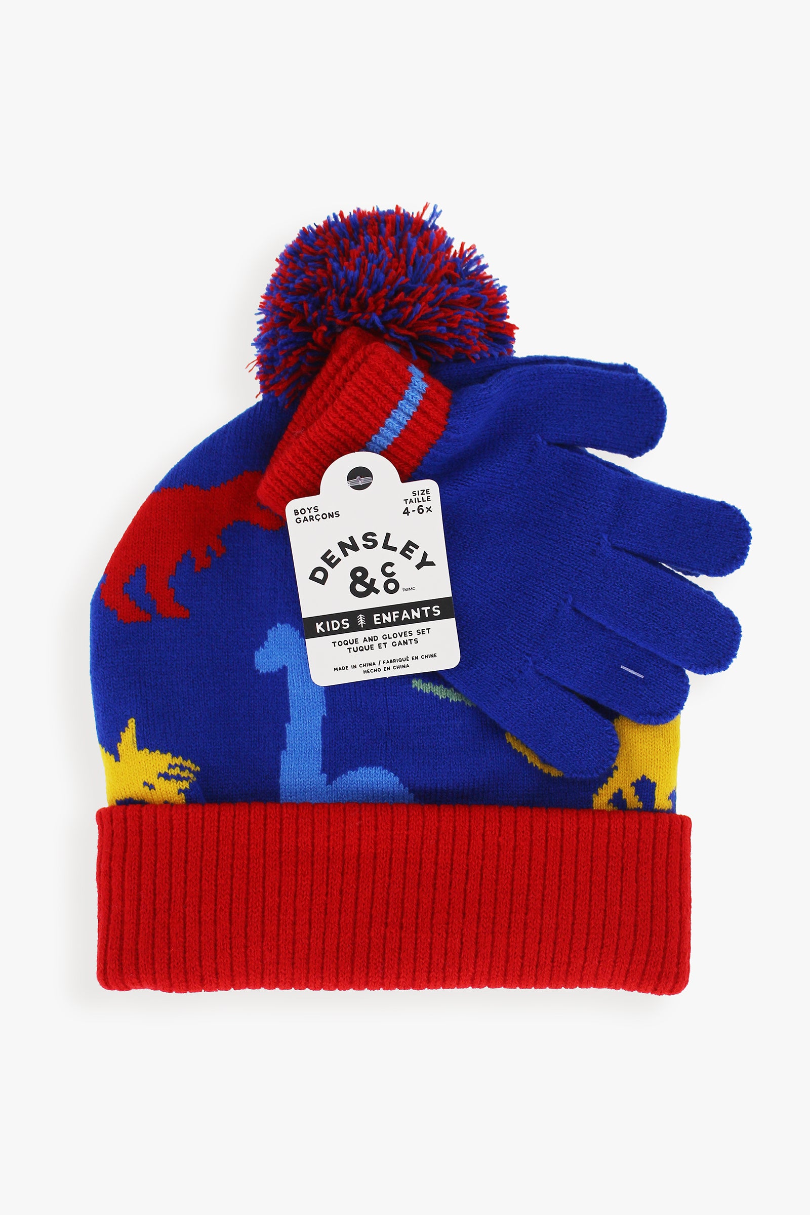 D&Co Boys Aop Toque & Glove Set