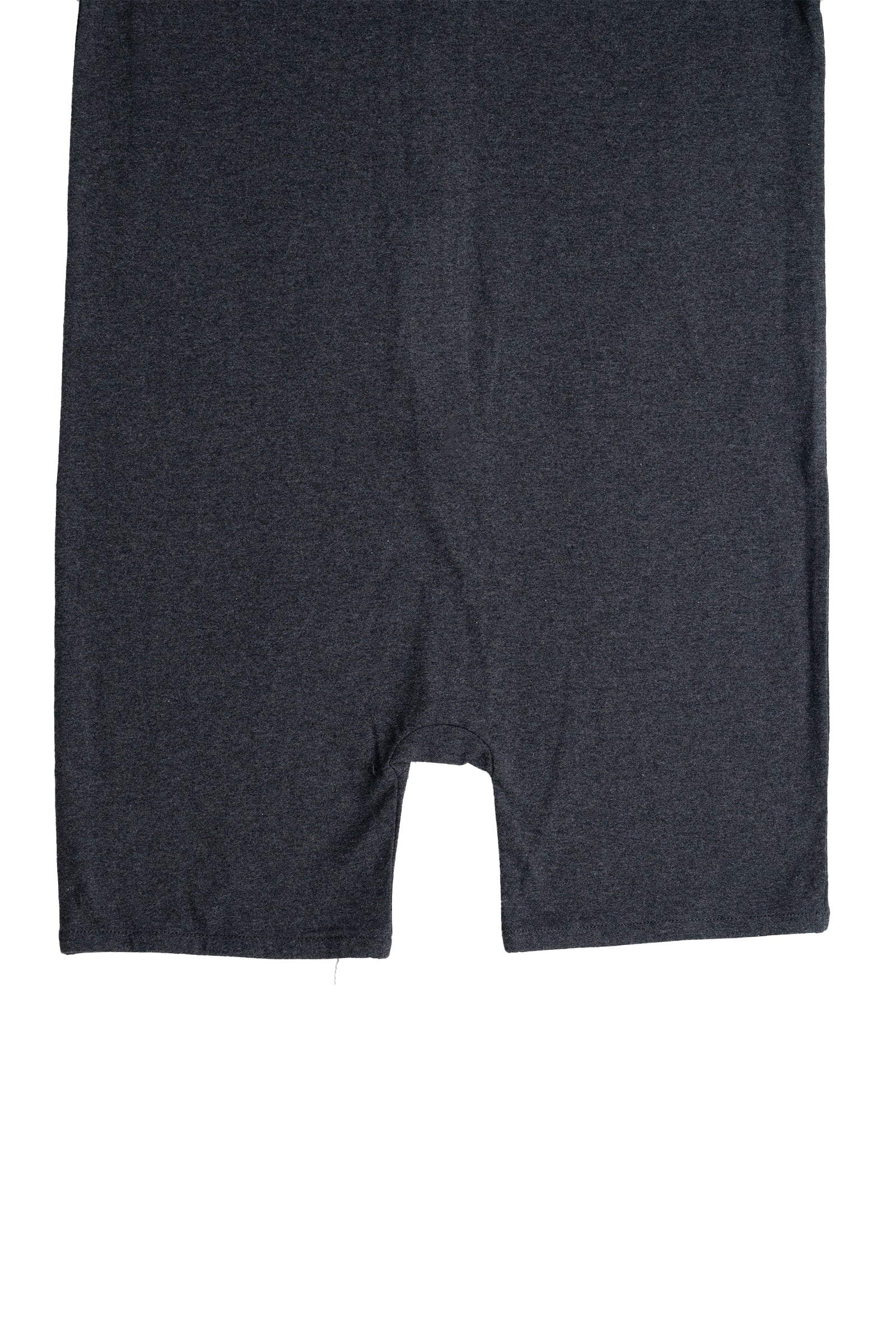 Kids Charcoal Grey Lightweight Organic Cotton Adaptive, Anti-Strip, Back-Zip Romper