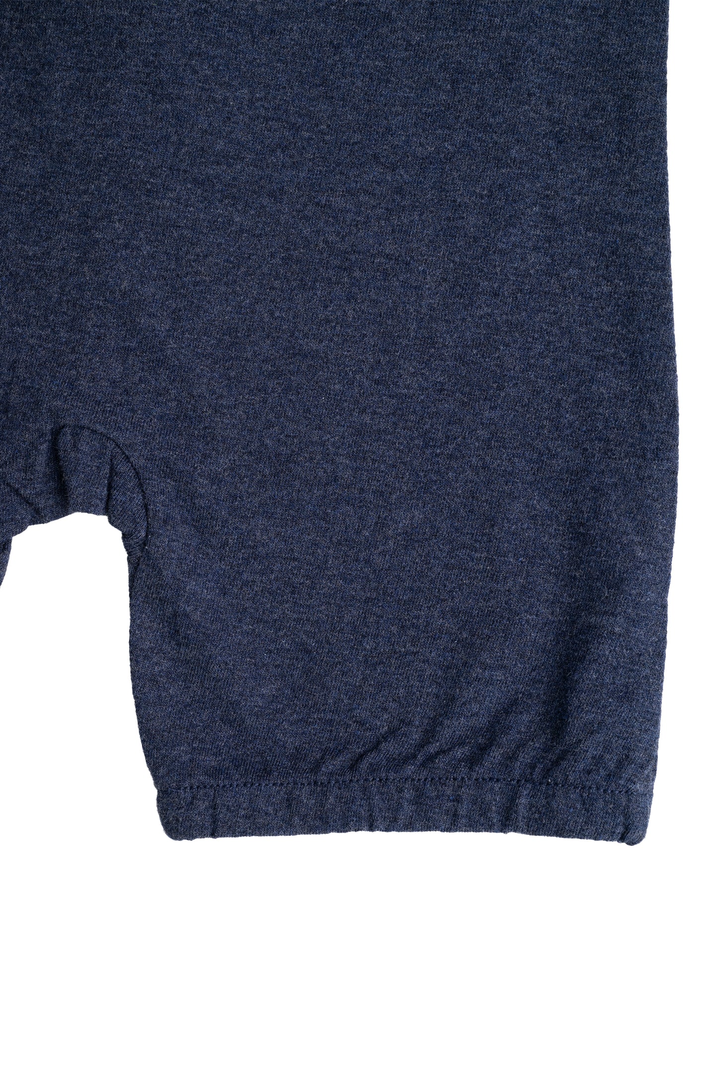 Kids Navy Lightweight Organic Cotton Adaptive, Anti-Strip, Back-Zip Romper