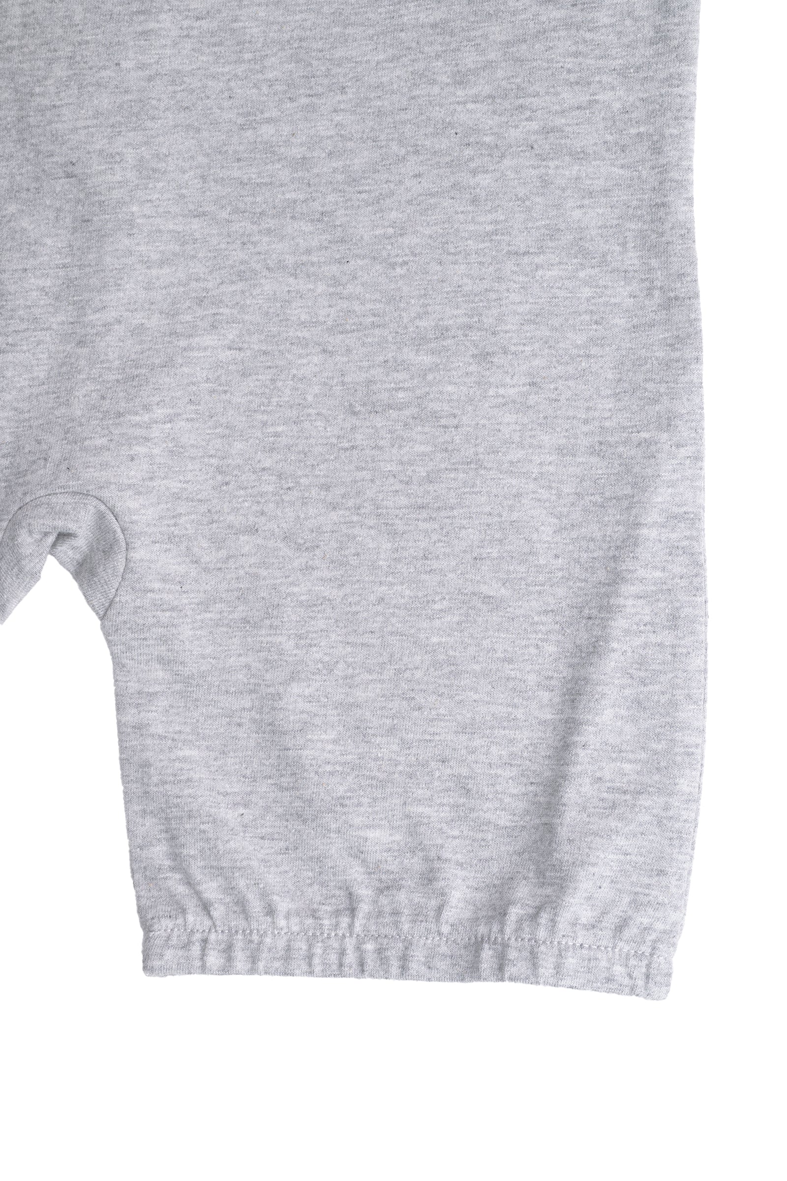 Kids Heather Grey Lightweight Organic Cotton Adaptive, Anti-Strip, Back-Zip Romper