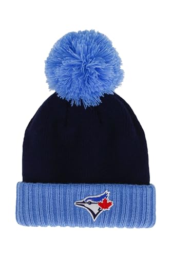 Gertex MLB Toronto Blue Jays Youth Kids Heavy Knit Pom Toque | Kids Size 4-6X