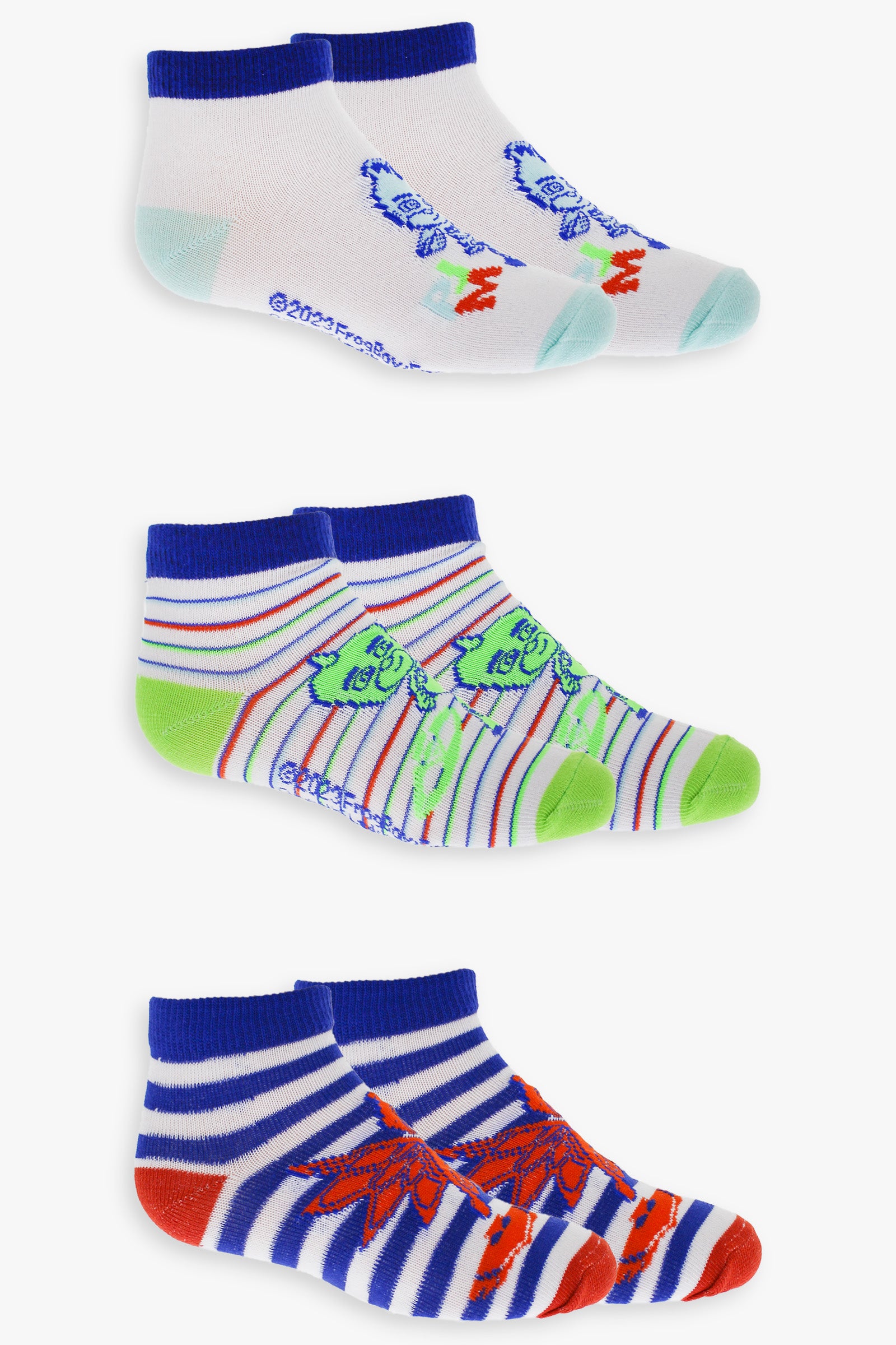 Gertex PJ Masks Youth Boys 3-Pack No-Show Ankle Socks